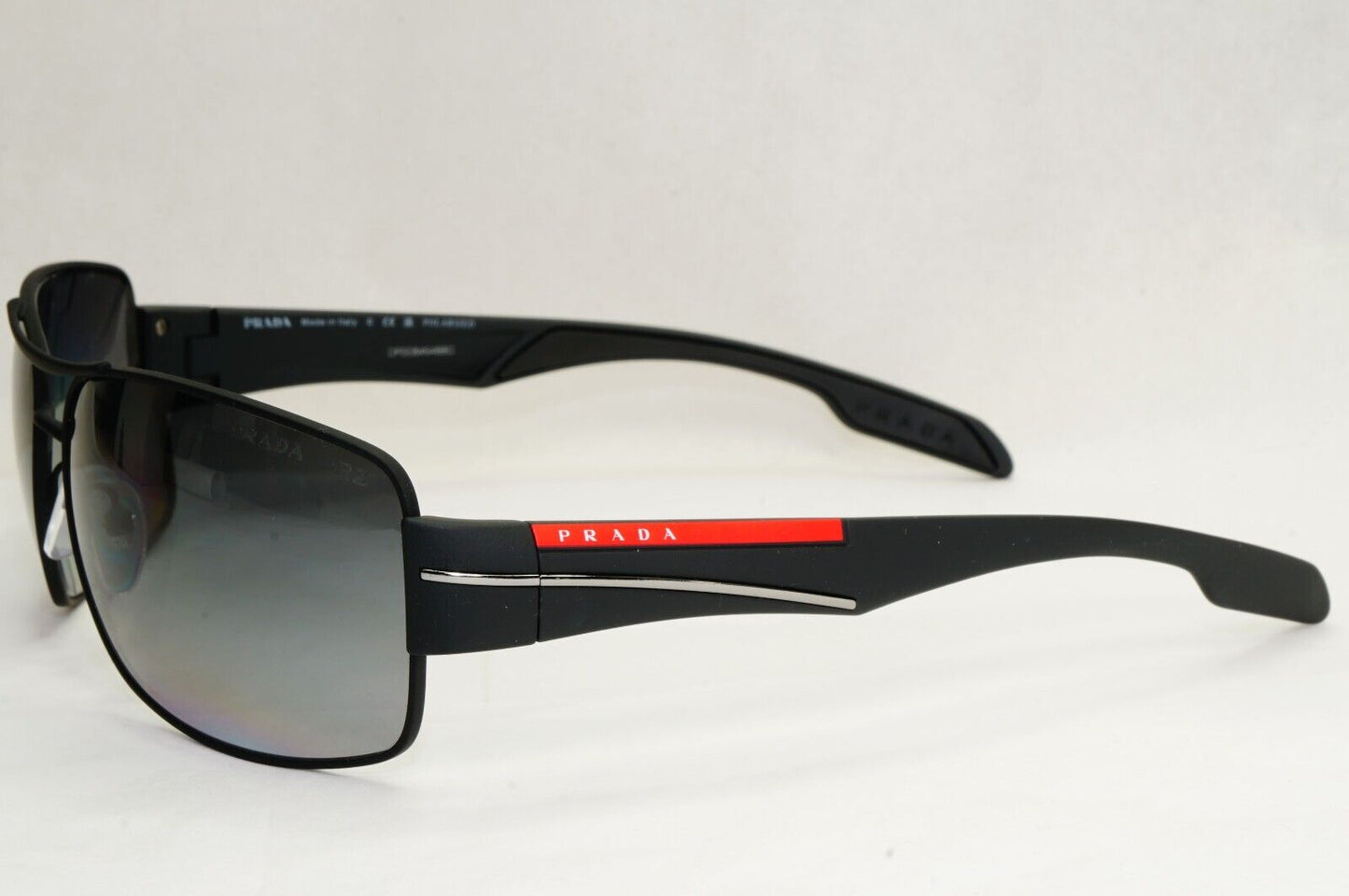 Prada Sunglasses Polarised Black Grey Gradient Rossa PS53NS SPS 53N DG0-5W1 [A]