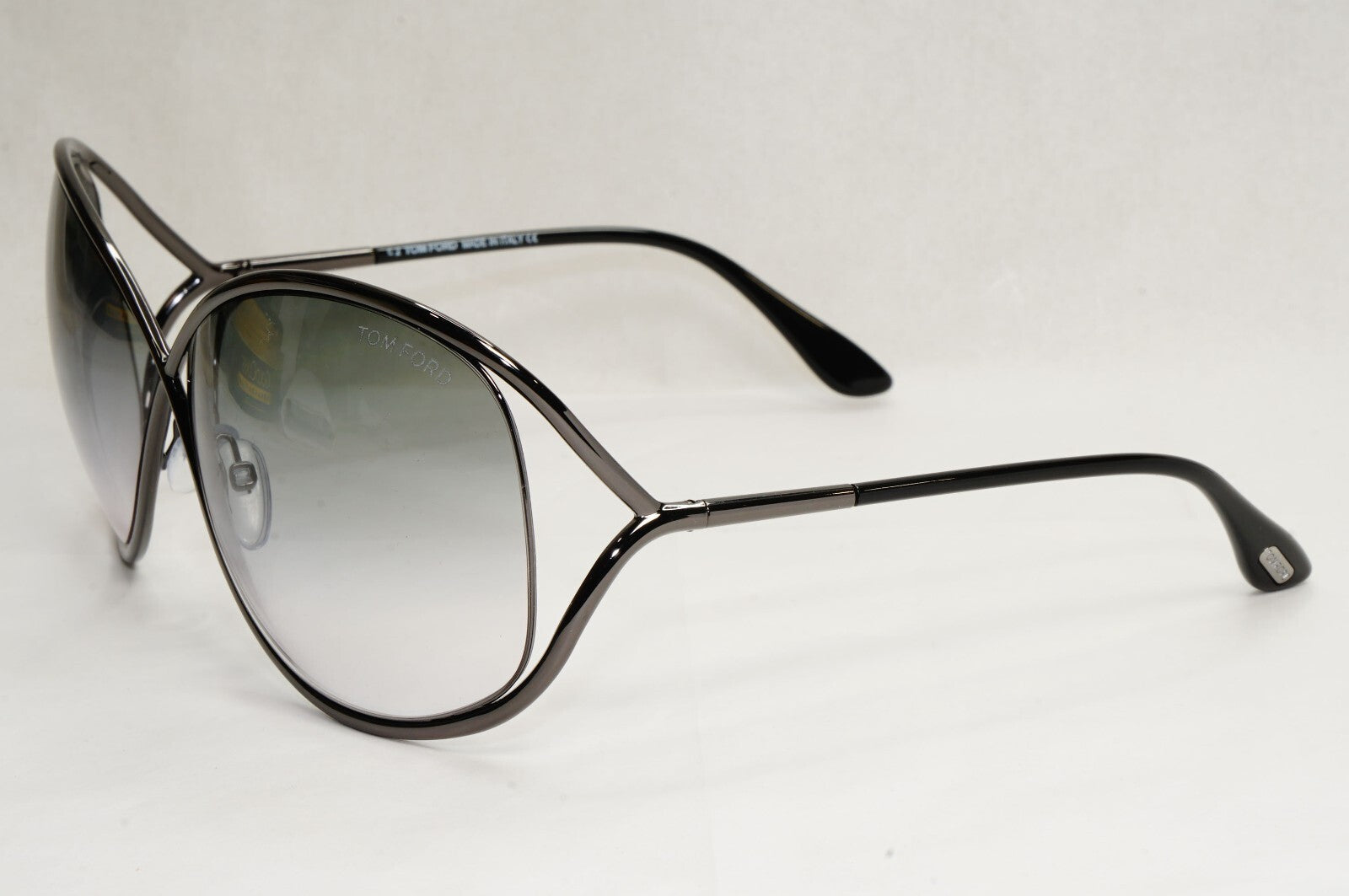 Tom Ford Sunglasses Miranda Gunmetal Gradient Grey Metal FT0130 TF 130 08B