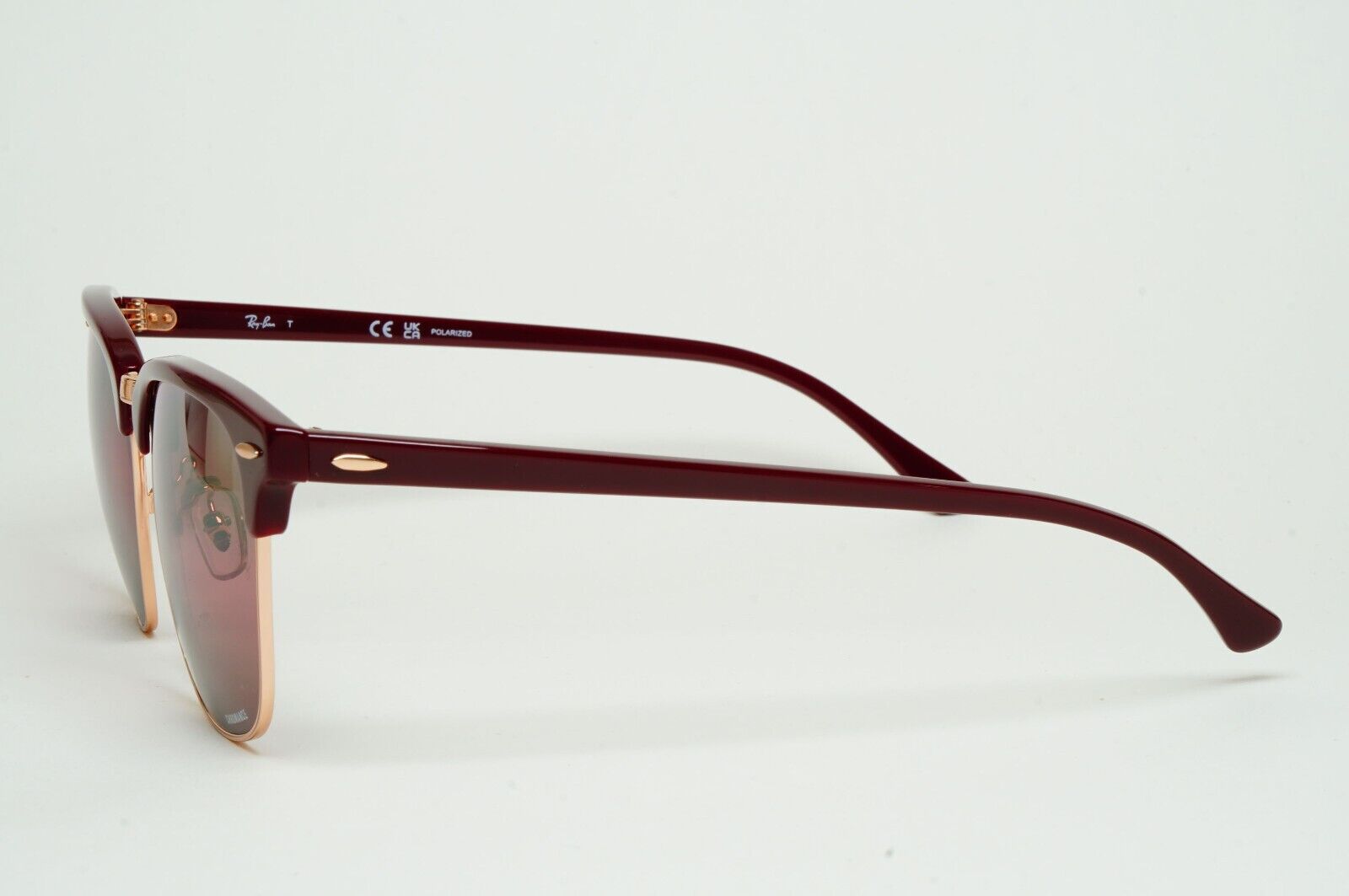 Ray-Ban Sunglasses Clubmaster Chromance Polarized Red Bordeaux RB 3016F 1365/G9