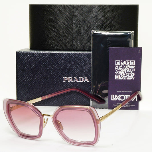 Prada Sunglasses Lilac Gold Buganville Opal Square PR53YS SPR 53Y 05Y-02O