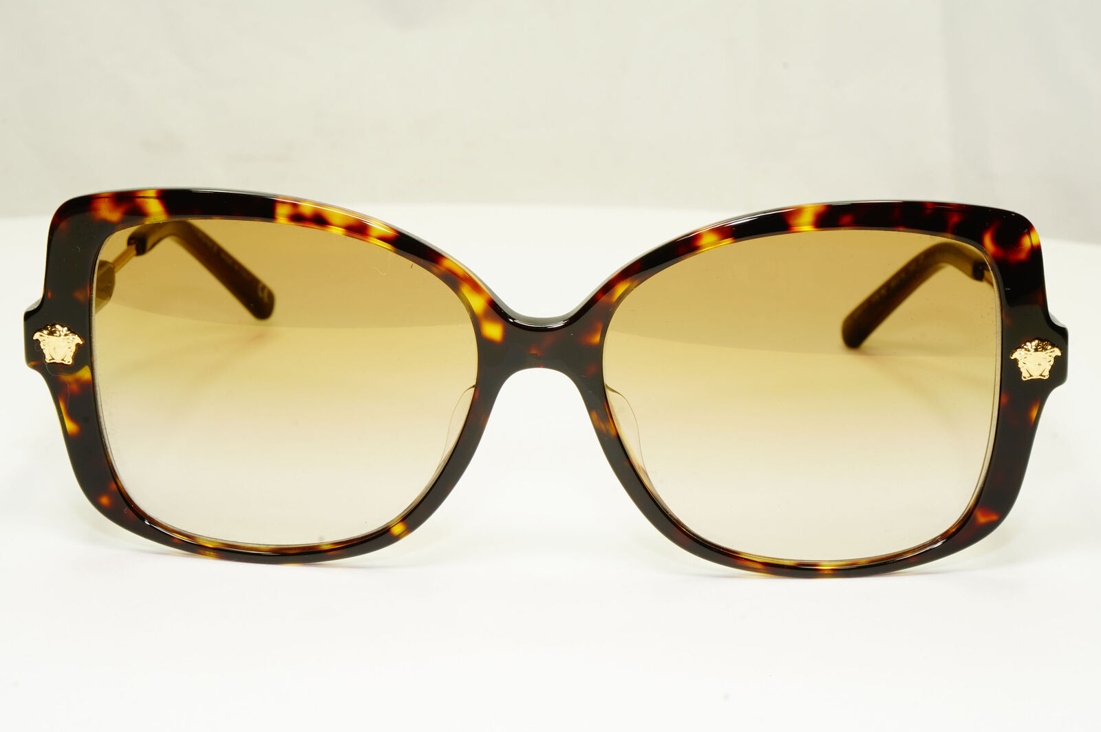 Authentic Versace Womens Square Sunglasses Brown Havana Gold 4390 F 108/6E
