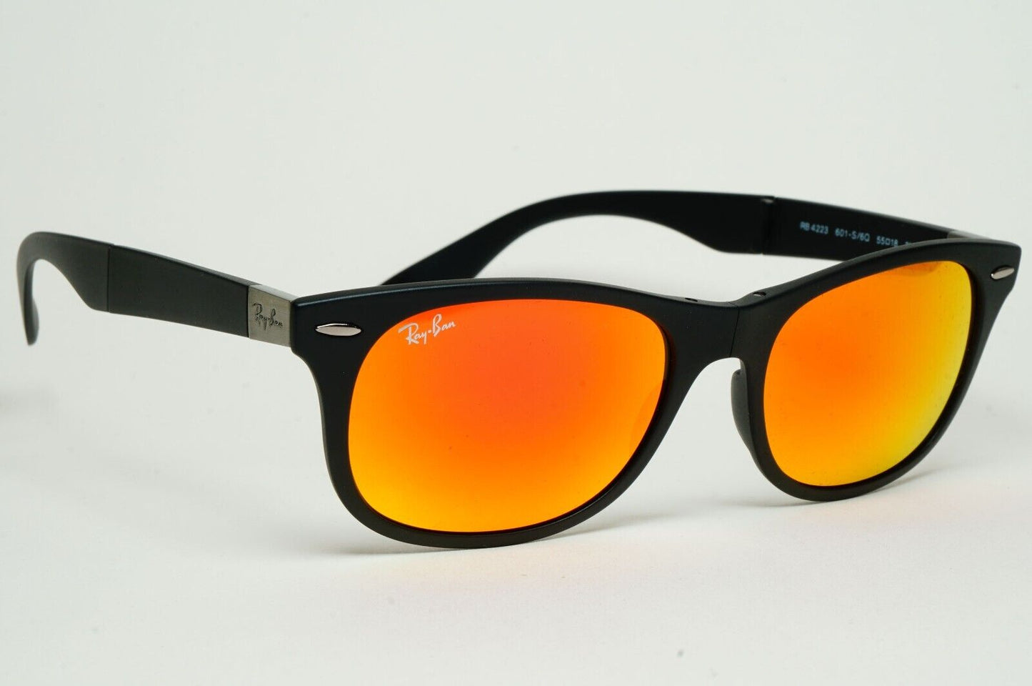 Ray-Ban Sunglasses 2012 New Wayfarer Folding Black Orange RB 4223 601-S/6Q 55mm