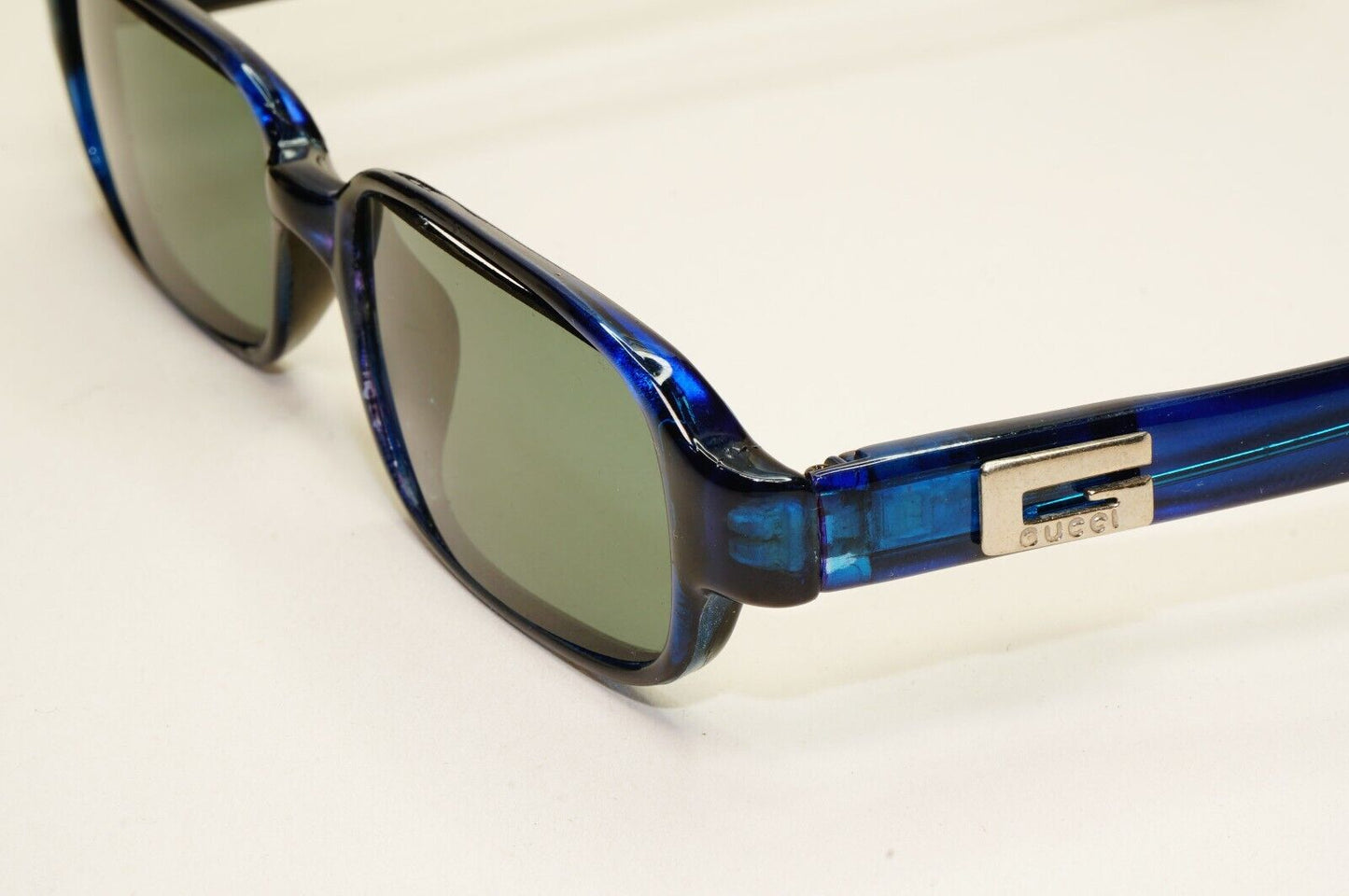 Gucci Sunglasses 1995 Vintage Blue Green Glass Lens Rectangle GG 2440 D8B 250924