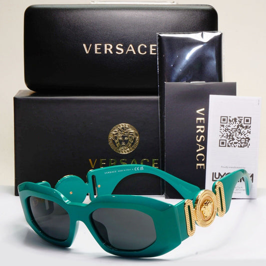 Versace Sunglasses Green Biggie Medisa Oversized Square MOD VE 4425U 5364/87