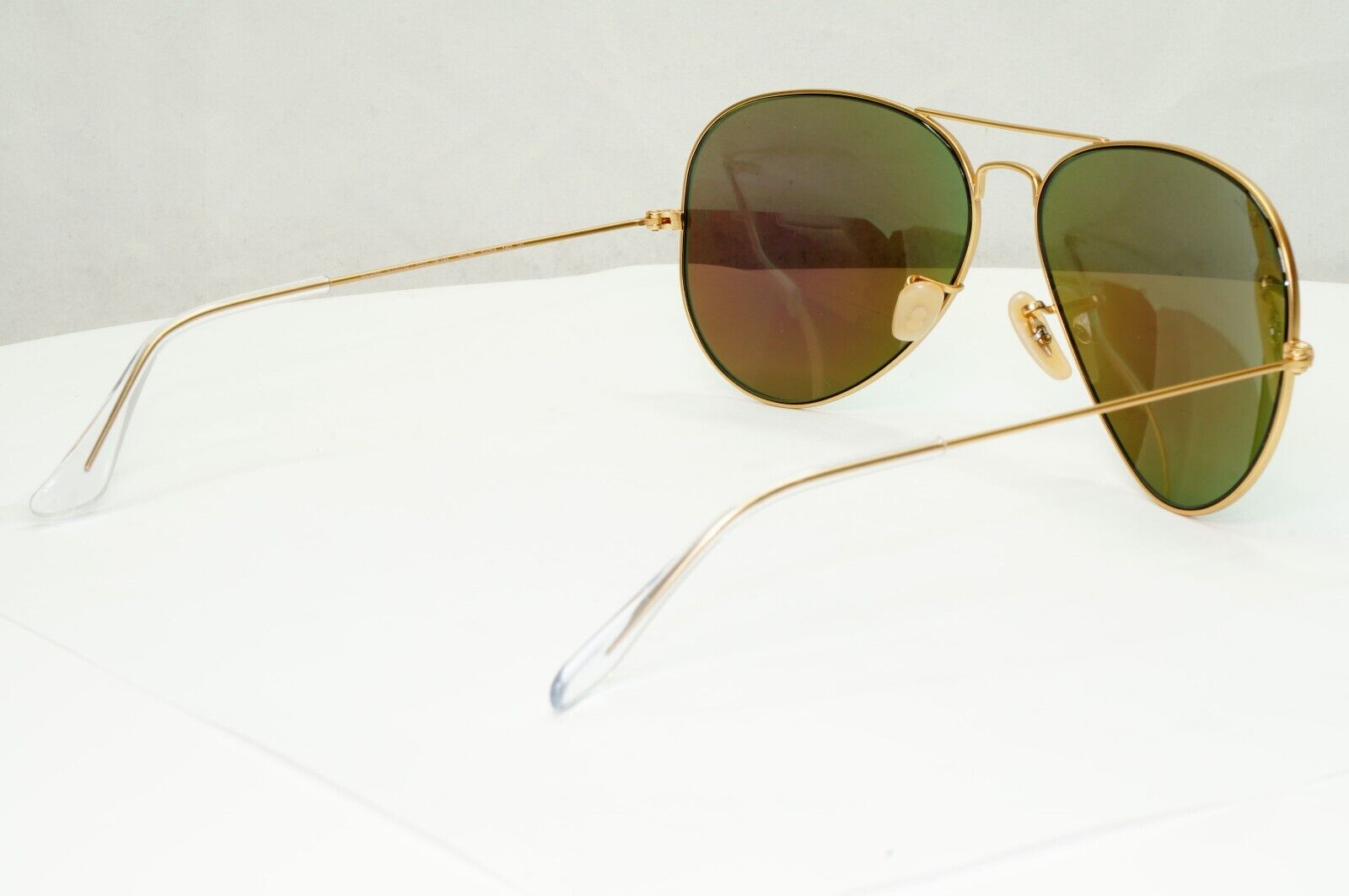 Ray-Ban Sunglasses Aviator Green Mirror Flash Gold Matte RB 3025  112/19 62mm
