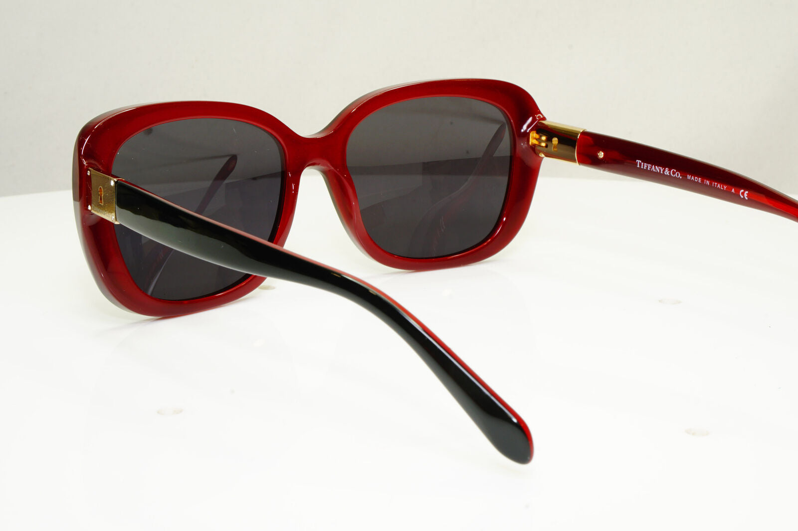 Authentic Tiffany & Co Womens Sunglasses Black Gold Locks TF 4091 8156/3C 30361
