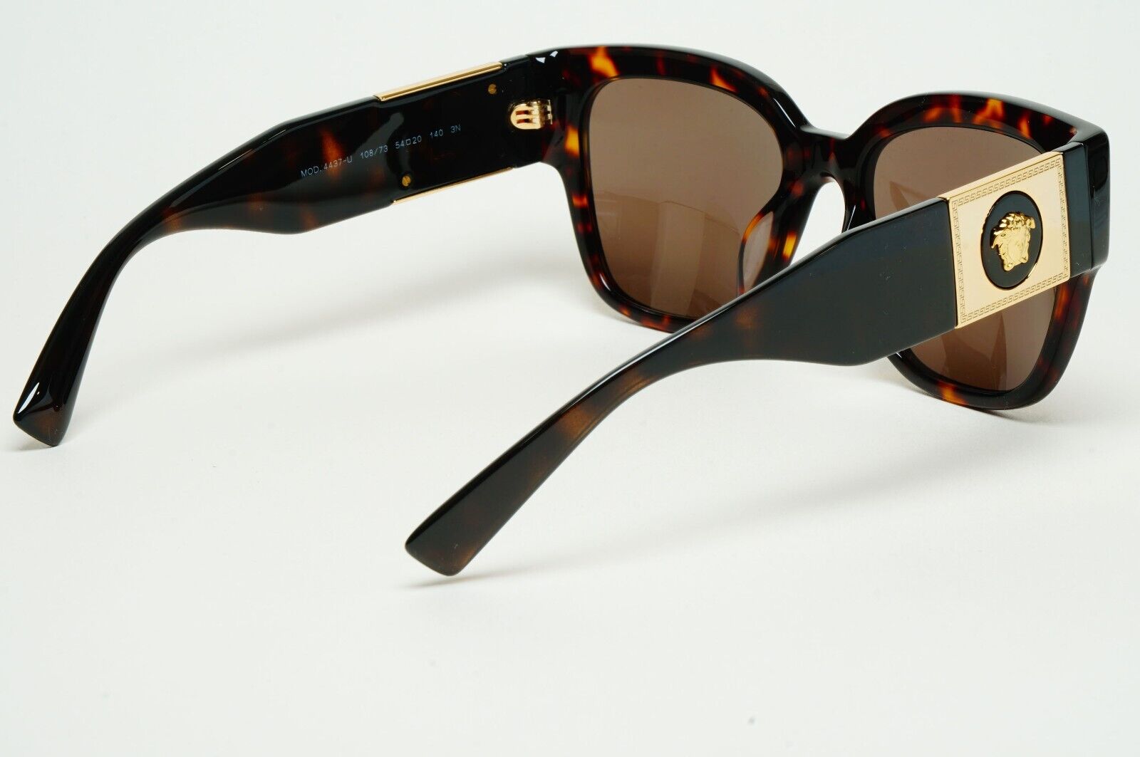 Versace Sunglasses Oversized Medusa Brown Tortoise Gold MOD VE 4437-U 108/73