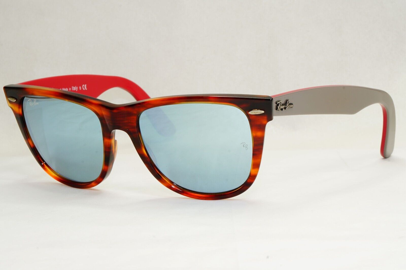 Ray-Ban Sunglasses Wayfarer Brown Havana Silver Grey RB 2140 1178/30 54mm