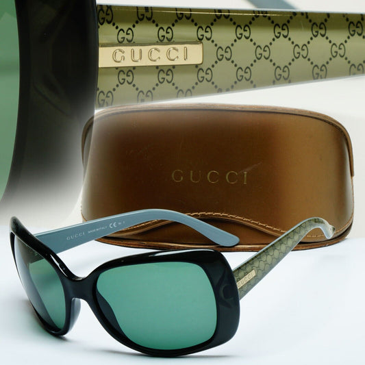 Gucci Sunglasses 2011 Vintage Green Monogram Square Wrap  GG 3576/S WH6VK 170125