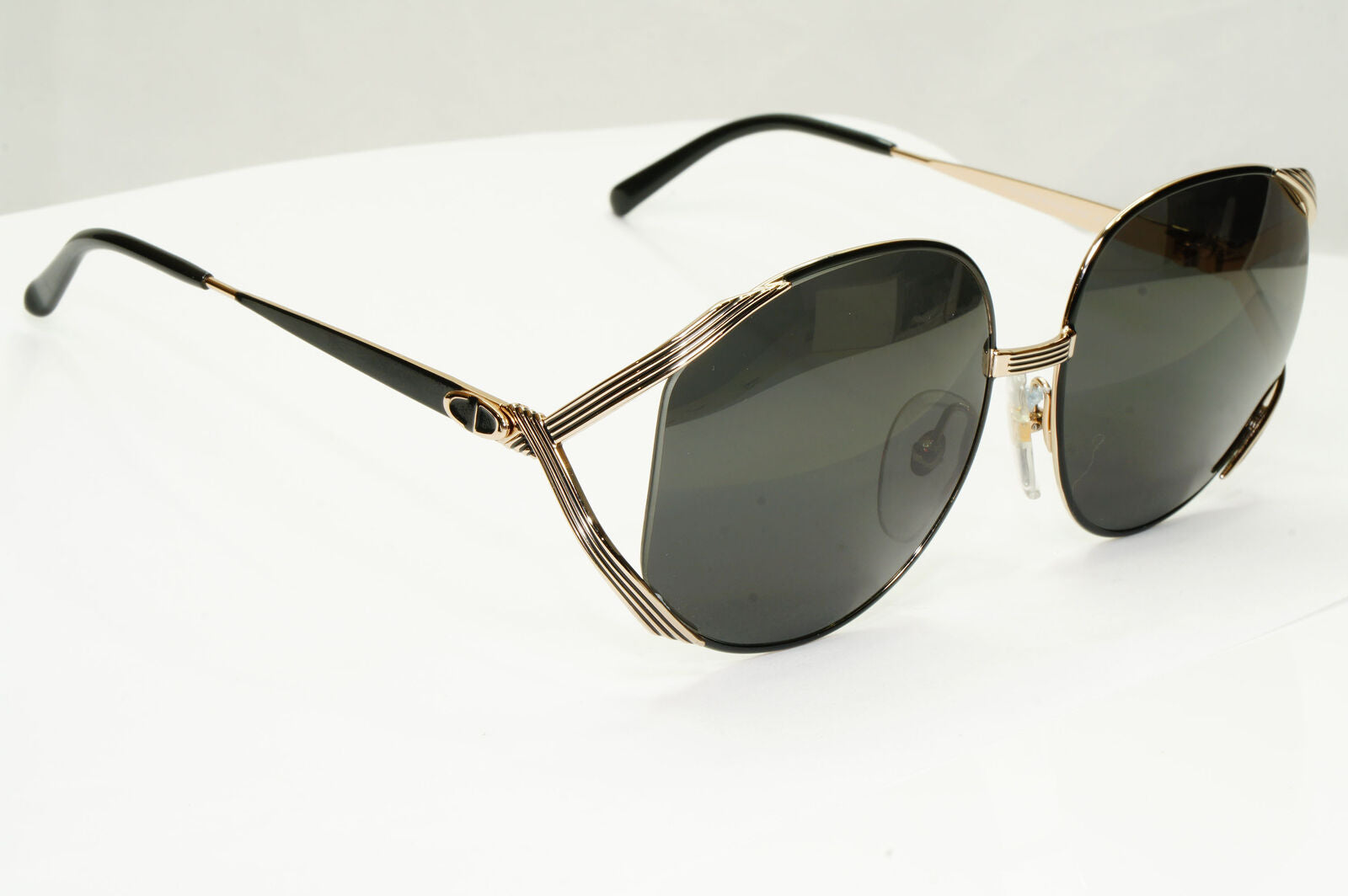 Dior 1990s Vintage Sunglasses Austria Gold Black Retro Square 2387 49 251122