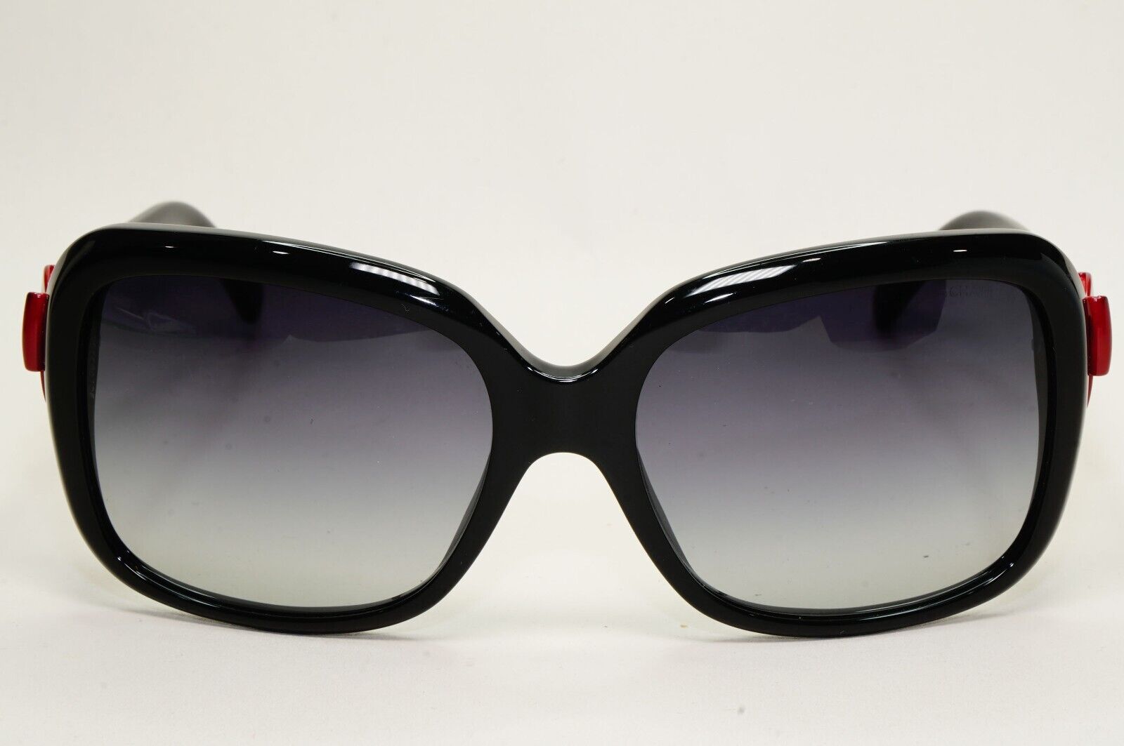 Chanel Sunglasses Bow Black Red Grey Gradient Square 5171 c.1231/8G 270924