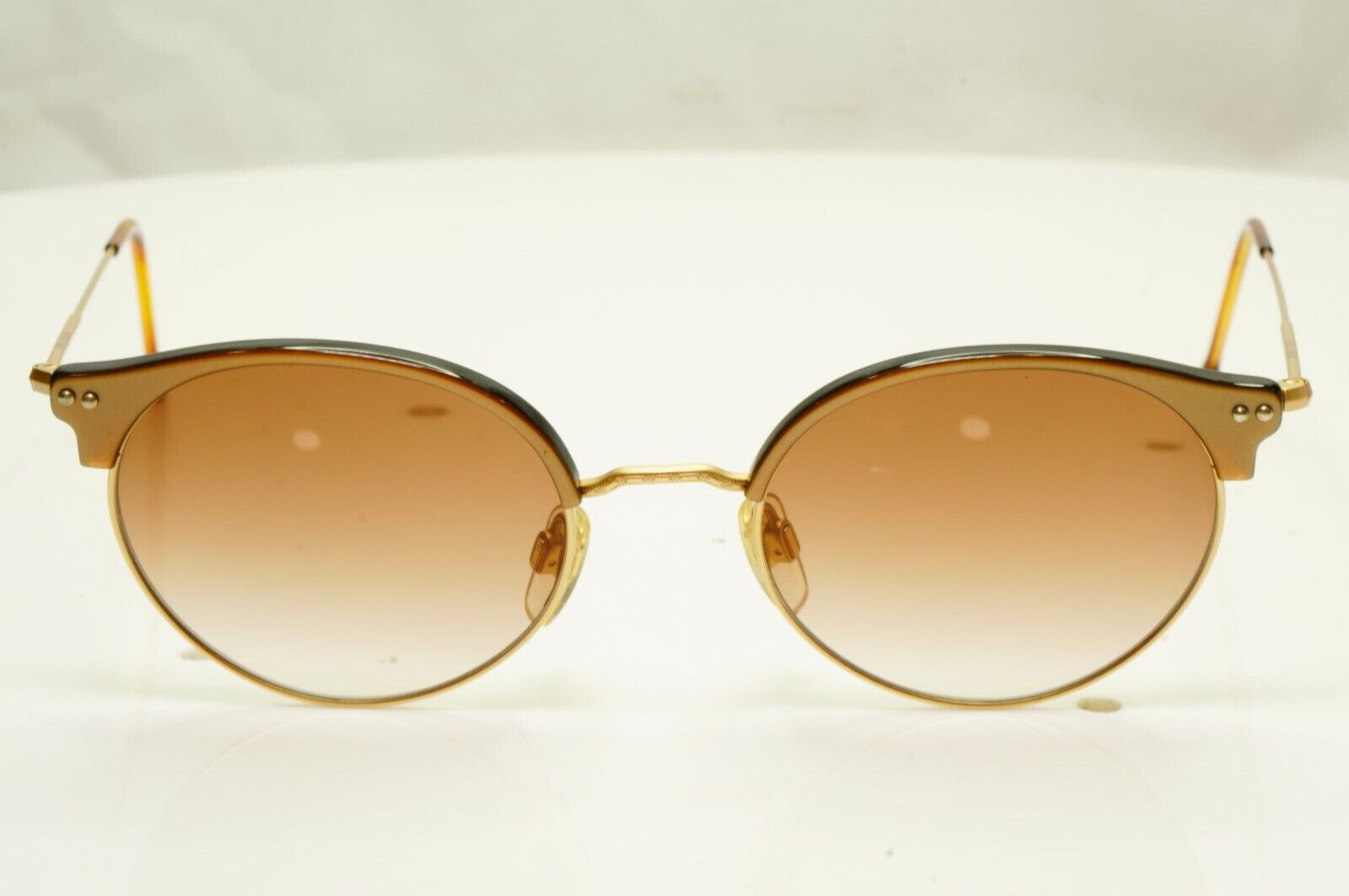 Authentic Giorgio Armani 1997 Vintage Sunglasses Gold Brown Mens Womens 377S 206
