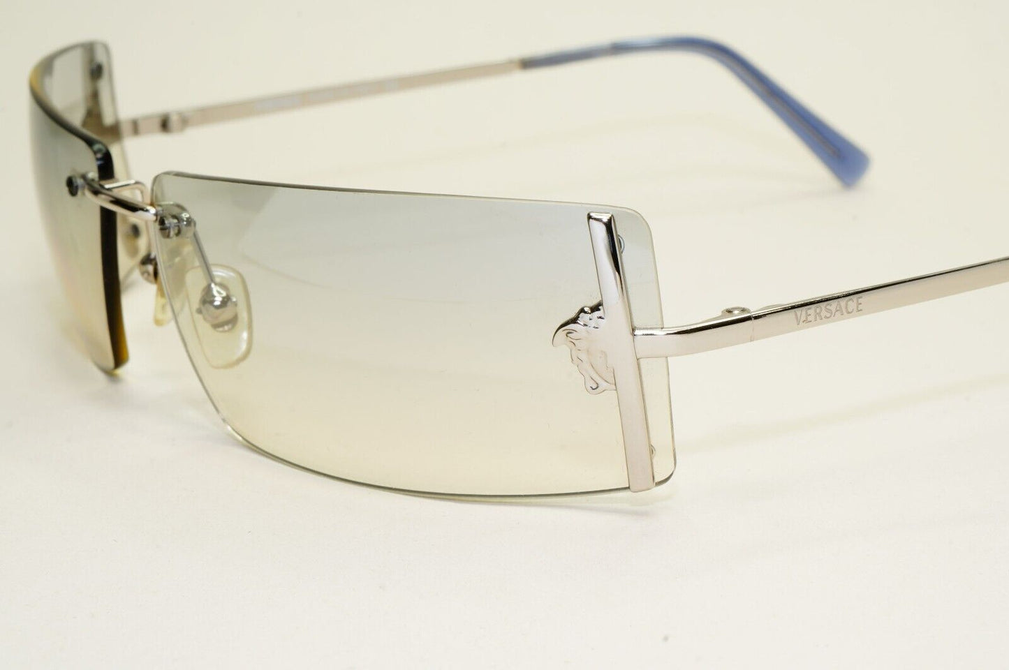 Versace Sunglasses 2003 Vintage Silver Rimless Medusa MOD N29 26M/543 050824
