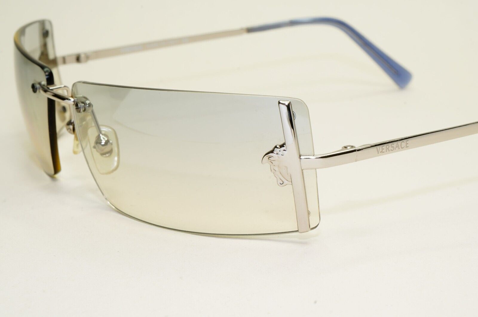 Versace Sunglasses 2003 Vintage Silver Rimless Medusa MOD N29 26M/543 050824