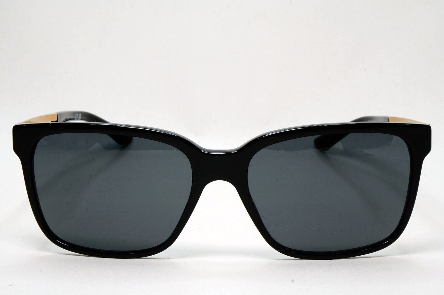 Versace Sunglasses Black Square Gold Medusa Meander MOD VE 4307 GB1/87 58mm