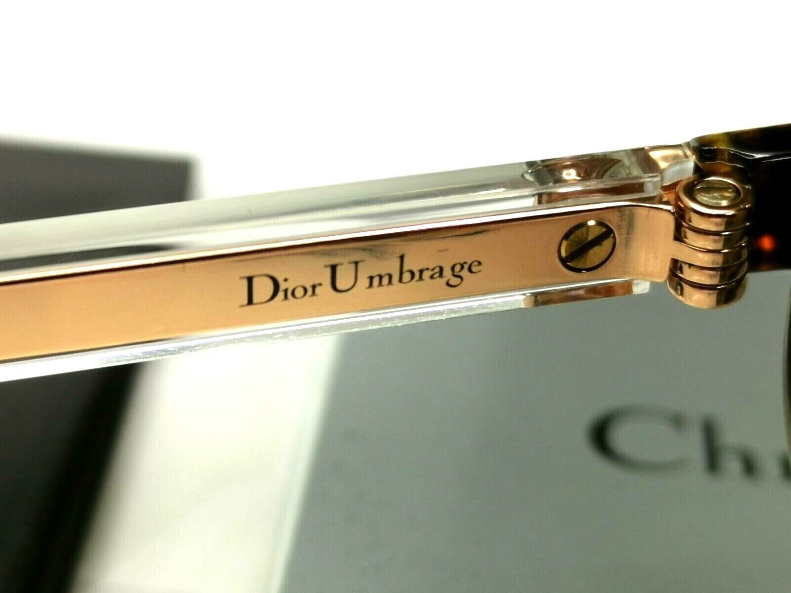 Authentic Dior Womens Sunglasses Round Umbrage Havana Brown Gold Mirror 0X3TN