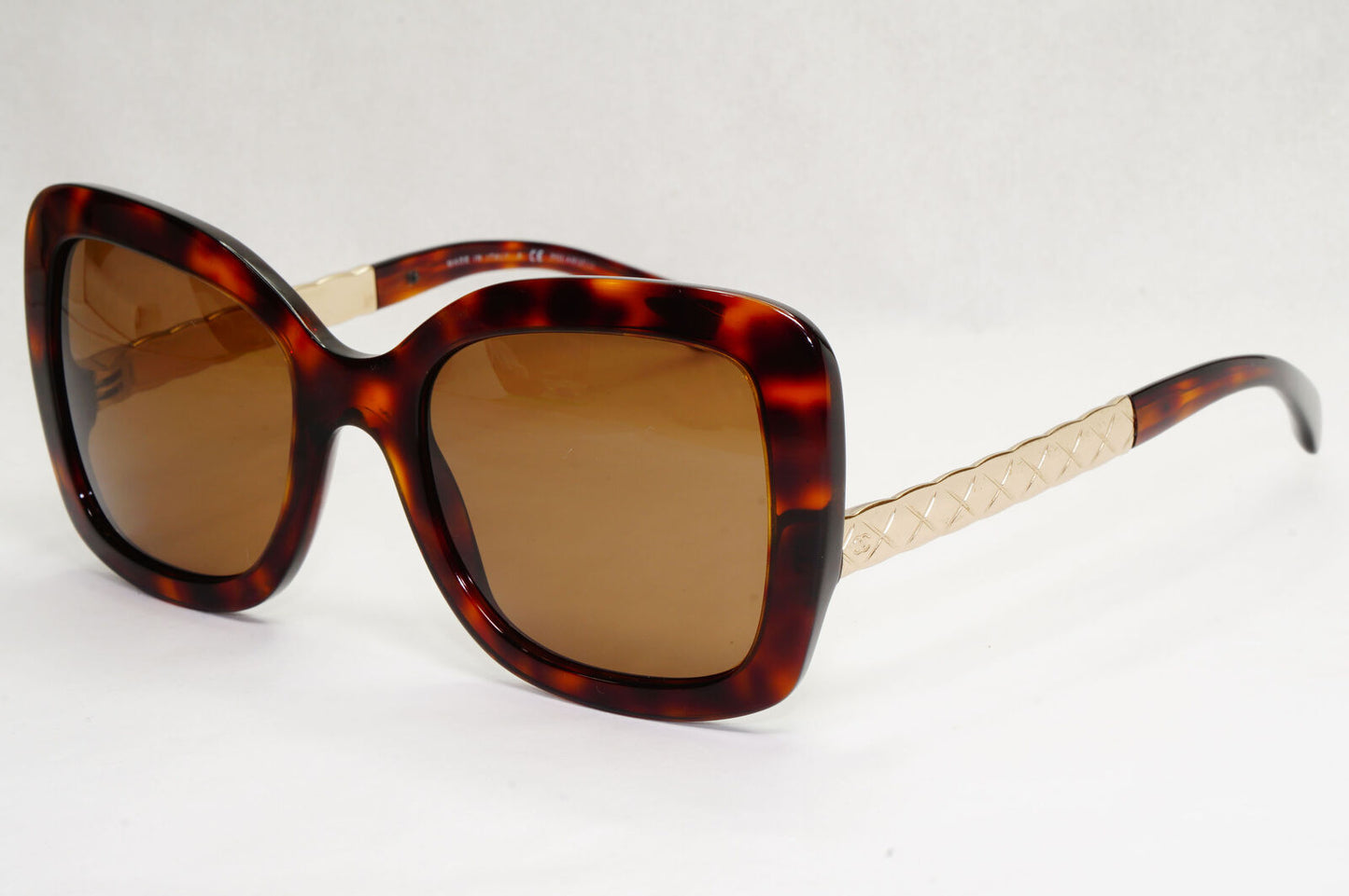 Chanel Sunglasses 2016 Brown Gold Tortoise Square 5370 c.1580/S9 140124