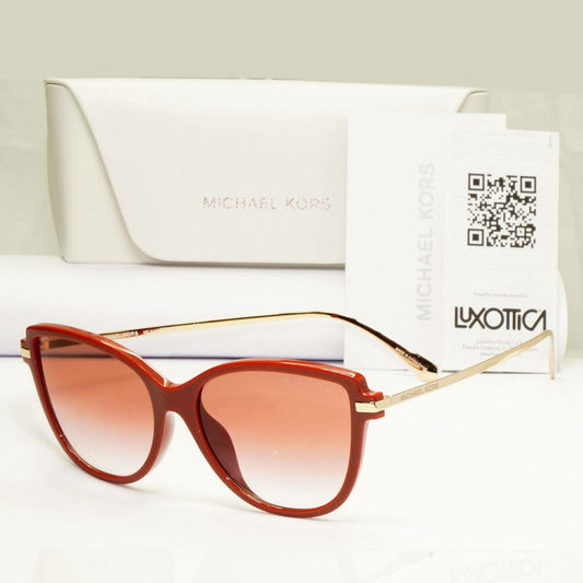 Michael Kors Womens Terracota Gold Burgundy Sunglasses MK 2130U Sorrento 3547V0