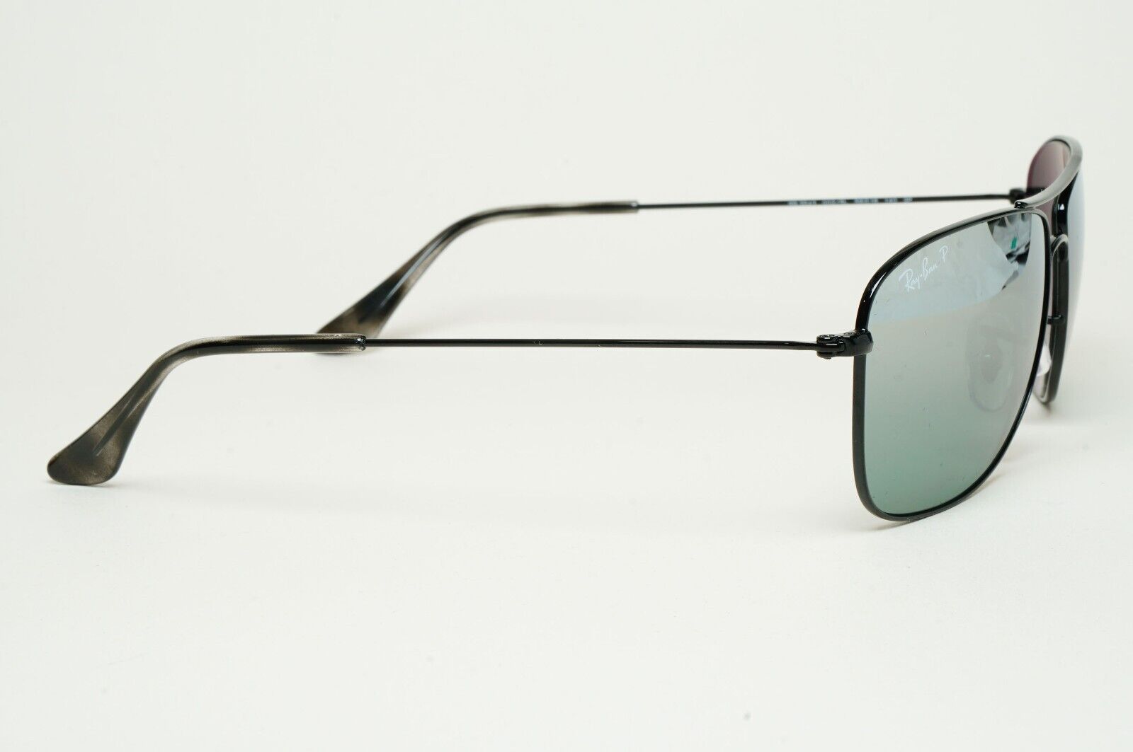 Ray-Ban Sunglasses Polarized Black Silver Chromance Mirror RB 3543 002/5L 59mm