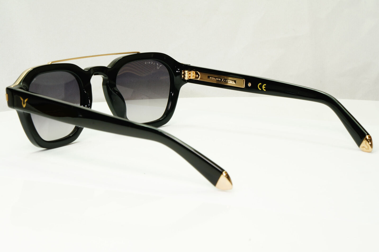 Police Lewis Hamilton F1 Sunglasses Black Smoke Gradient Gold SPL C47 COL 0BLK