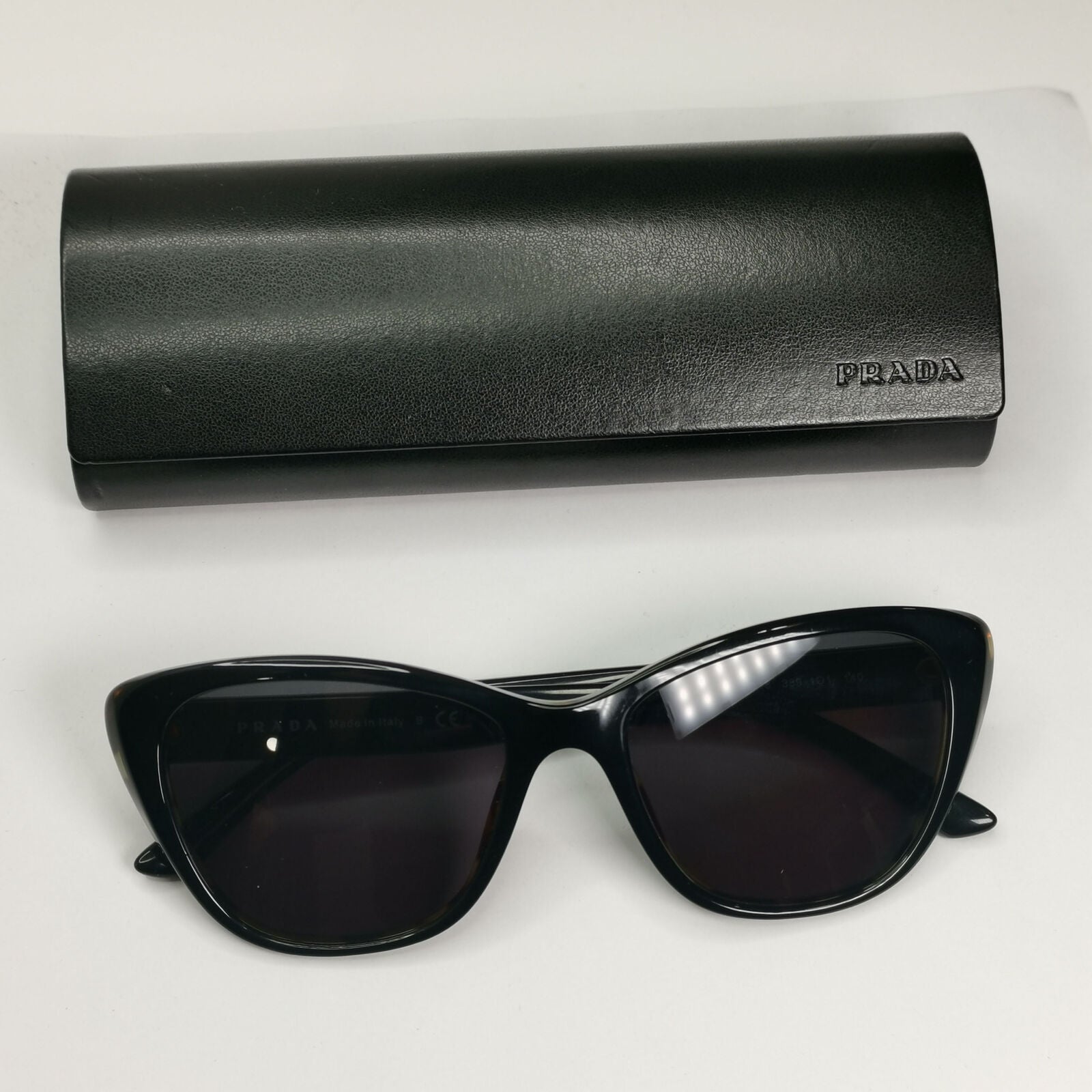 Prada Sunglasses Black Square Glossy PR04WV VPR 04W 389-1O1 180323