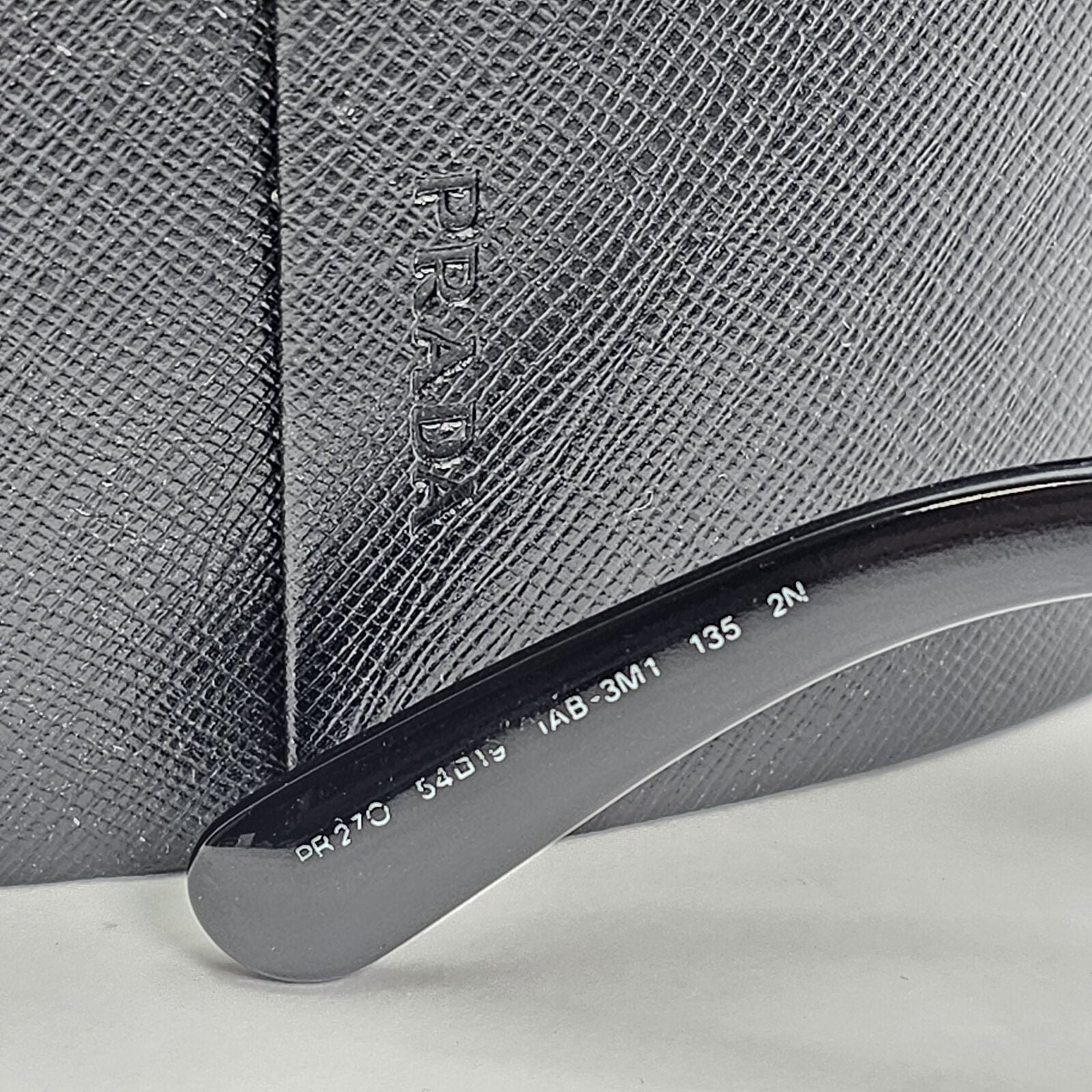 Prada Sunglasses Baroque Swirl Black Square PR27OS SPR 27O 1AB-3M1 151223