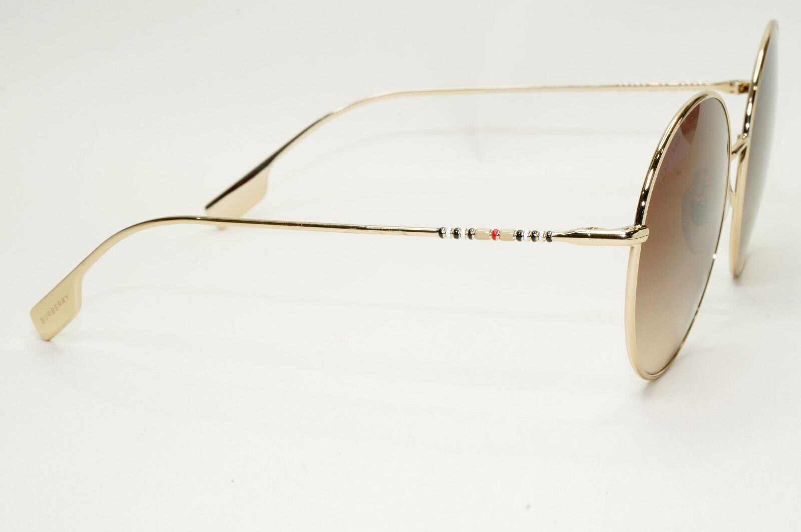 Burberry Sunglasses Round Gold Brown Gradient Metal BE 3132 Pippa 1109/13 58mm