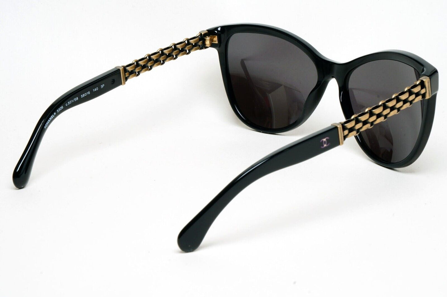 Chanel Sunglasses Black Chain Bronze Square 5326 c.501/S8 58mm 241124