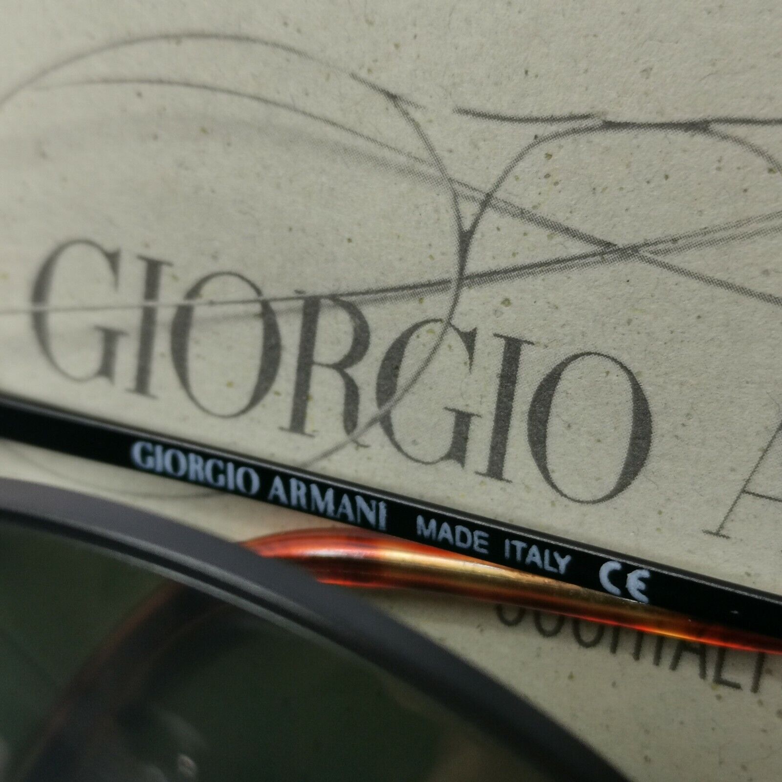 Authentic Giorgio Armani 1997 Vintage Sunglasses Black Green Mens Womens 132 748