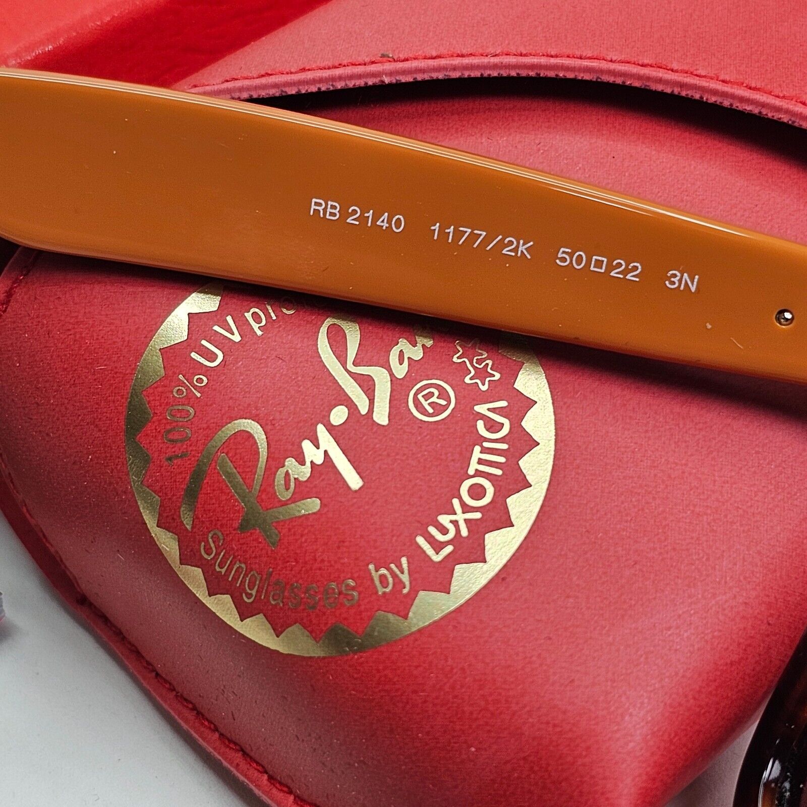 Ray-Ban Sunglasses Wayfarer Brown Havana Purple Dark Red Mirror RB 2140 1177/2K