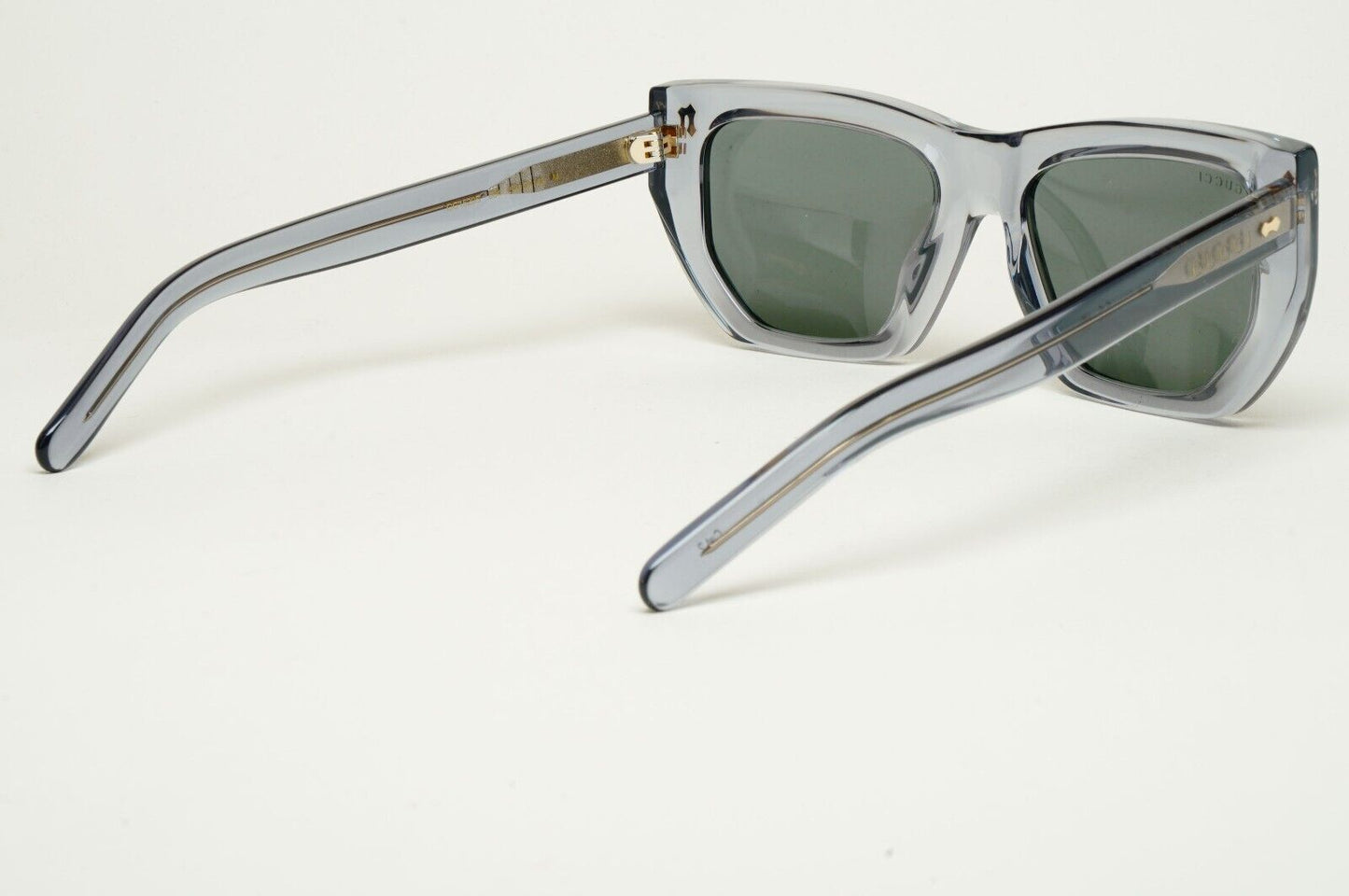 Gucci Sunglasses 2024 Grey Transparent Crystal Square GG1520S 004 53mm 180125