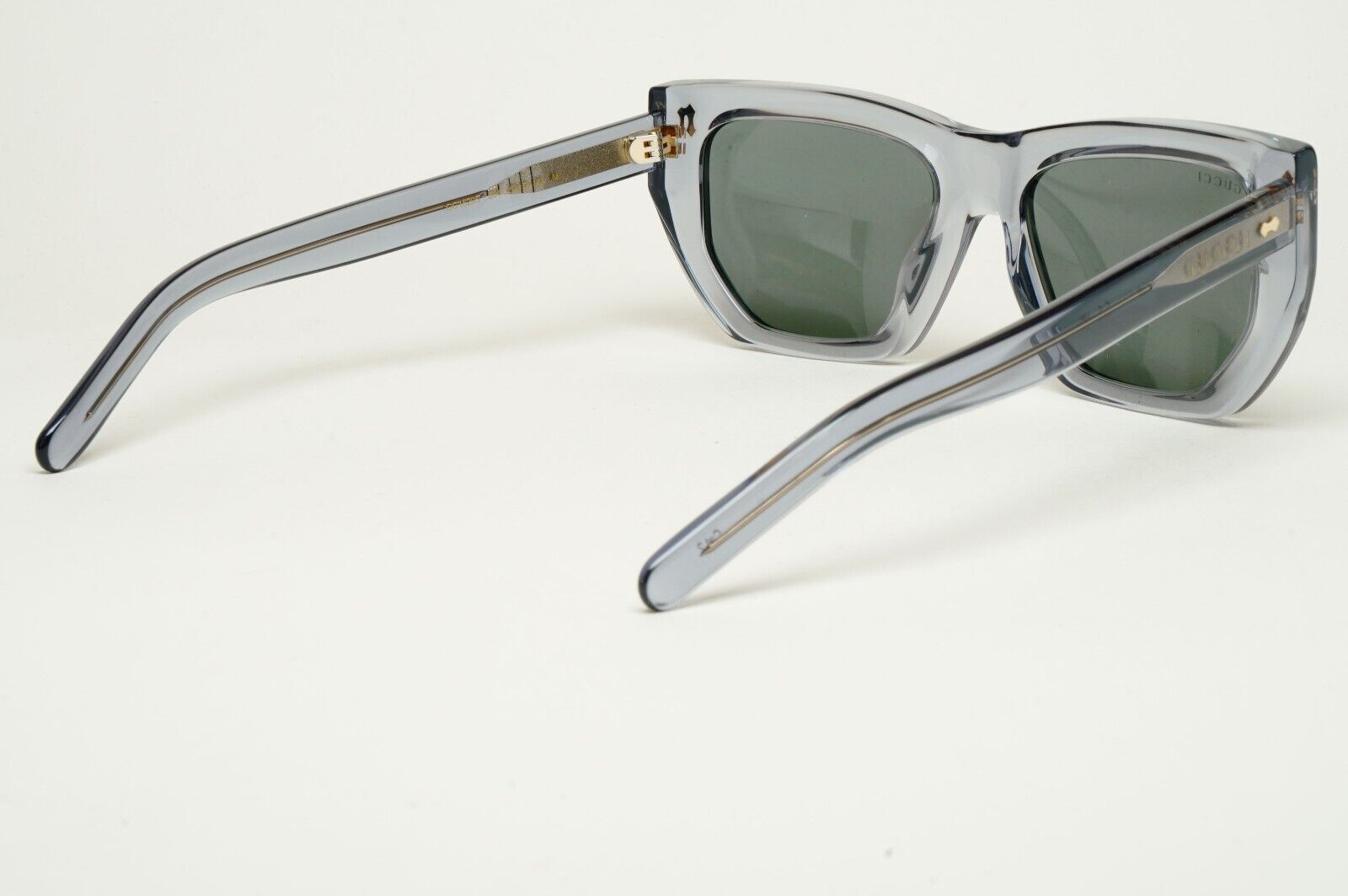 Gucci Sunglasses 2024 Grey Transparent Crystal Square GG1520S 004 53mm 180125