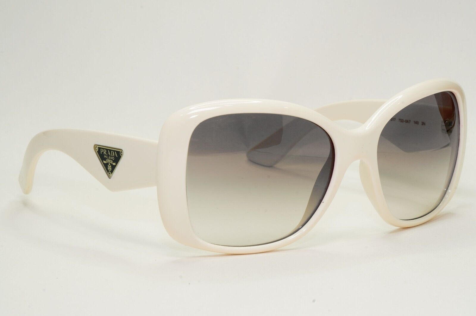 Prada Sunglasses 2013 White Triangle Logo Square Grey PR32PS SPR 32P 7S3-0A7
