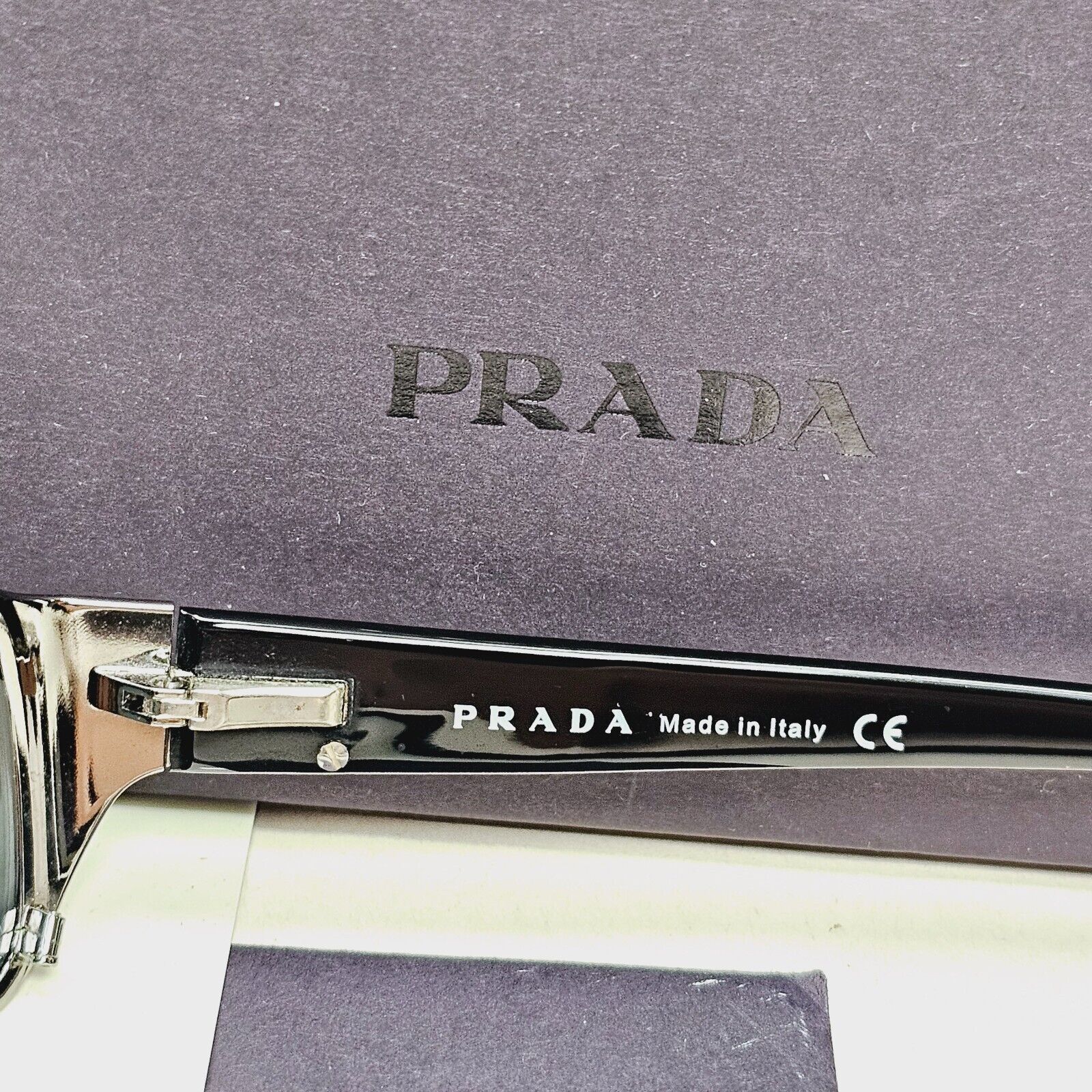 Prada Sunglasses 2006 Vintage Black Gunmetal Grey PR52FS SPR 52F 5AV-1A1 311024