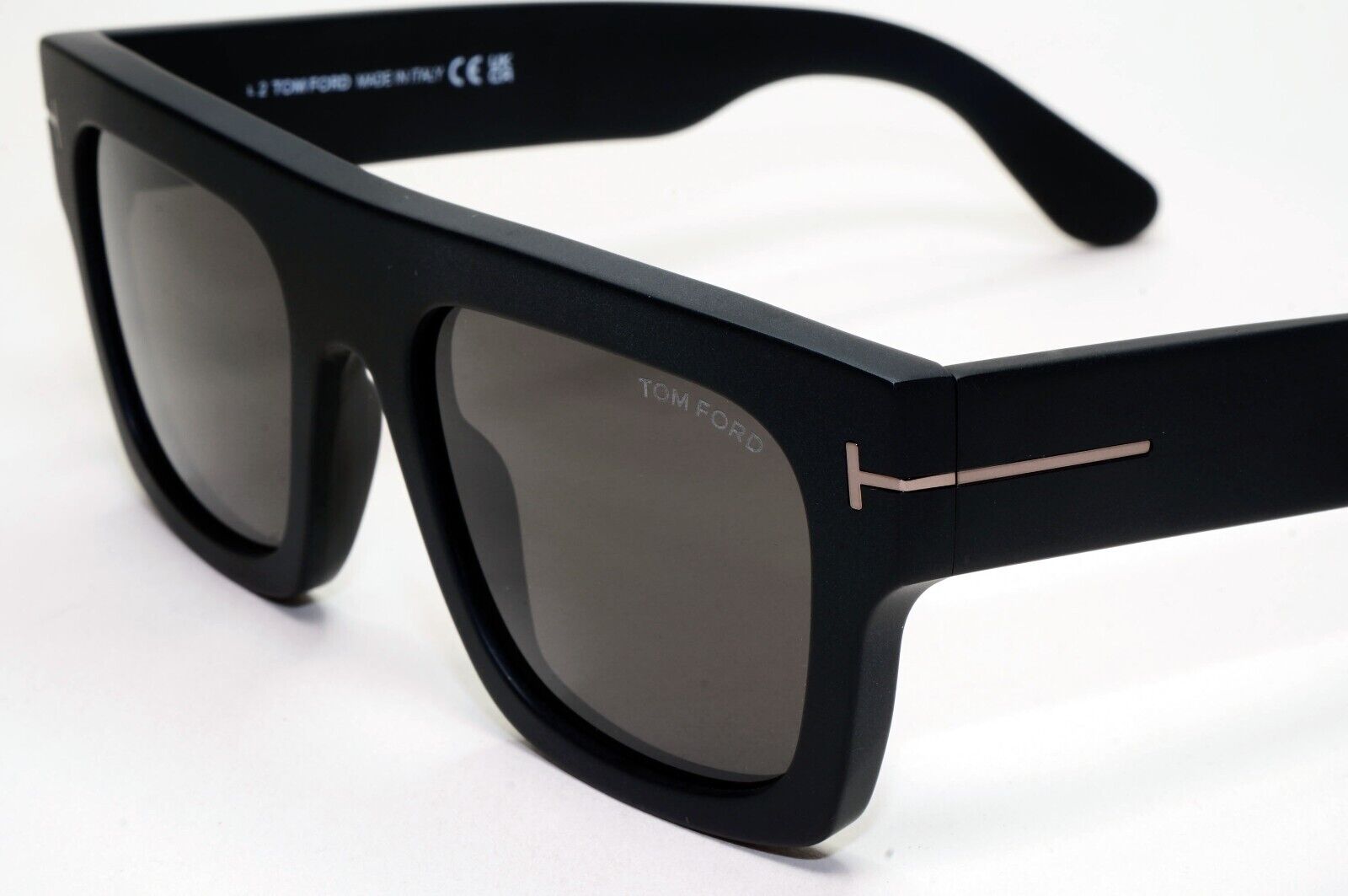 Tom Ford Sunglasses Fausto Black Square Grey Heavy Thick TF 711-N FT0711-N 02A