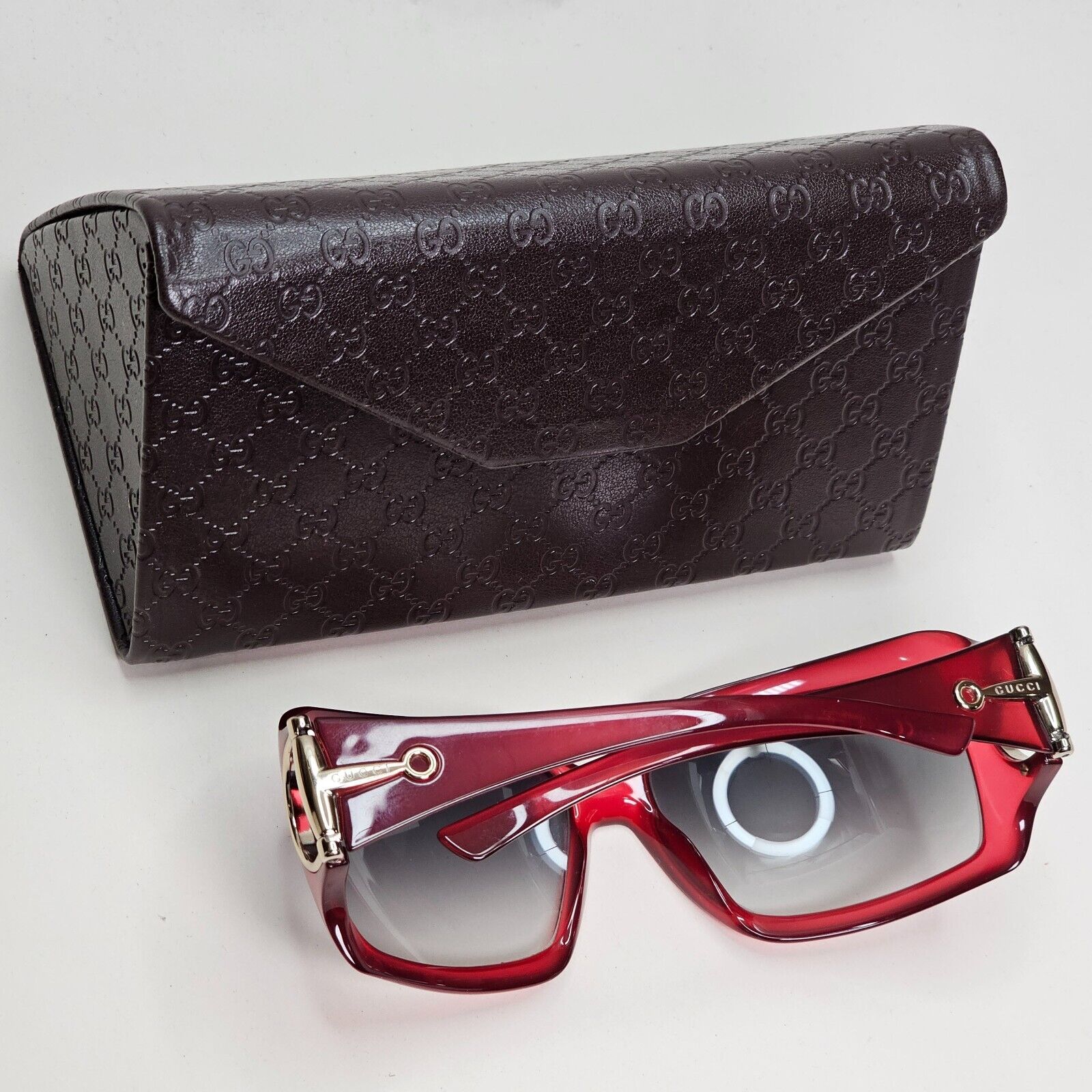 Gucci Sunglasses 2010 Vintage Sunglasses Pale Red Gold Grey GG 2562/S Z7P 250924