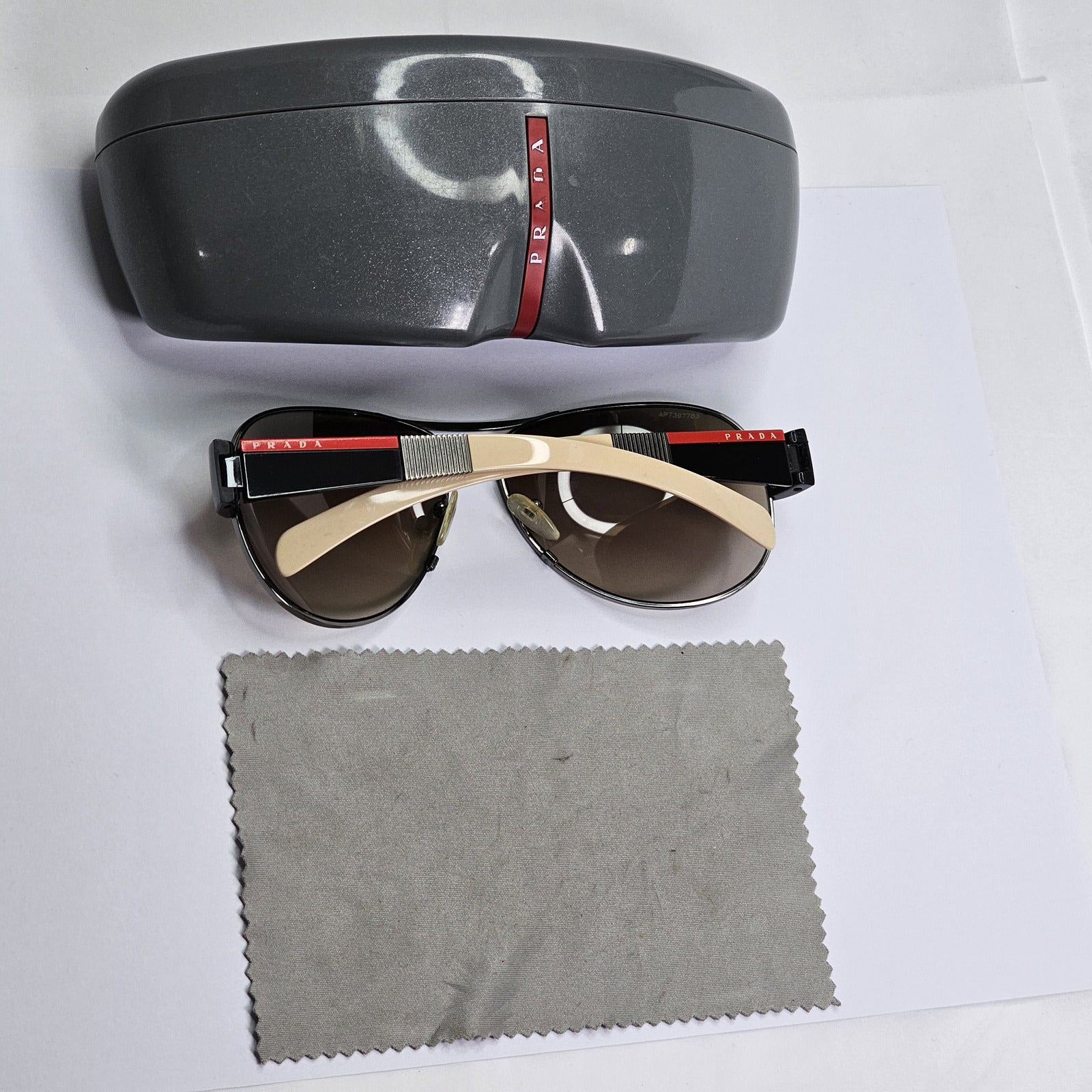Prada Sunglasses 2006 Vintage Pilot Brown Black PS51HS SPS 51H 5AV-6S1 130224