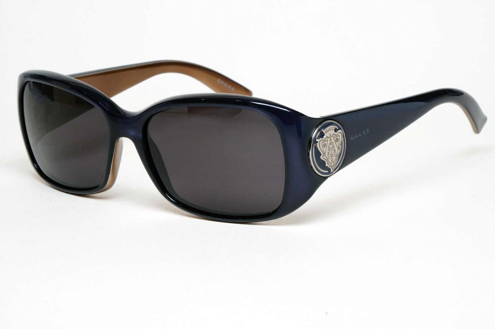 Gucci Sunglasses 2005 Vintage Dark Blue Black Square GG 3026/S OWB7V 56mm 060125