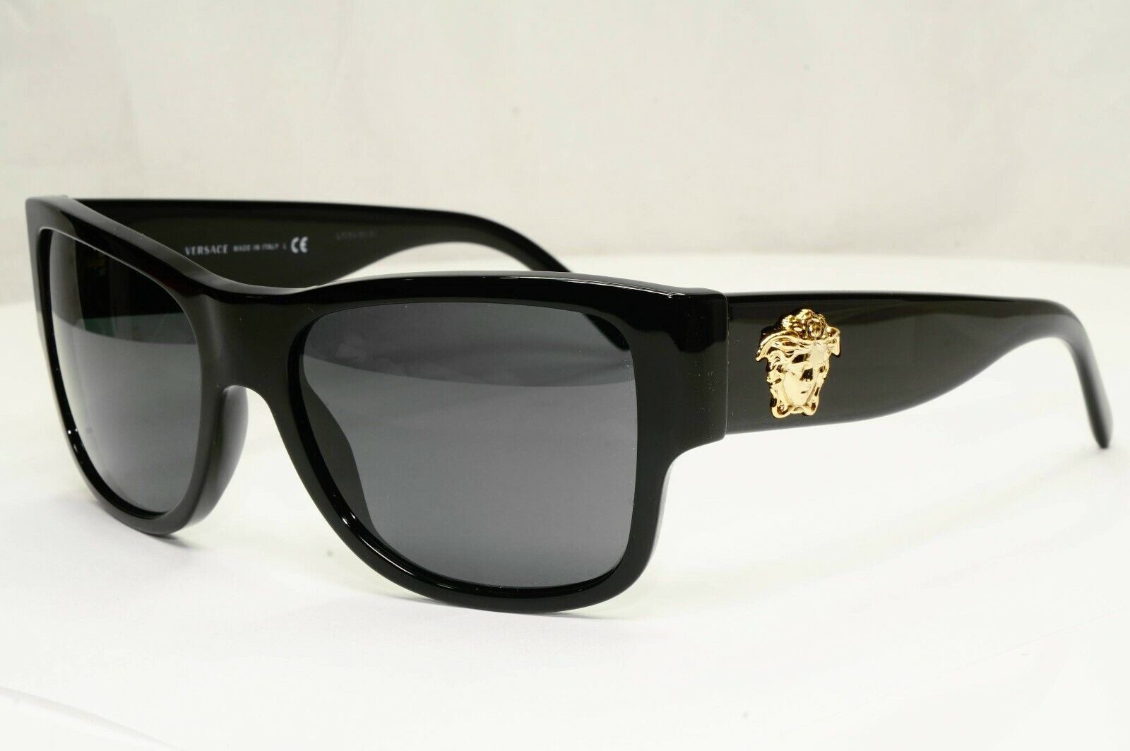 Versace Gold Medusa Sunglasses Black Square Fashion Designer MOD VE 4275 GB1/87