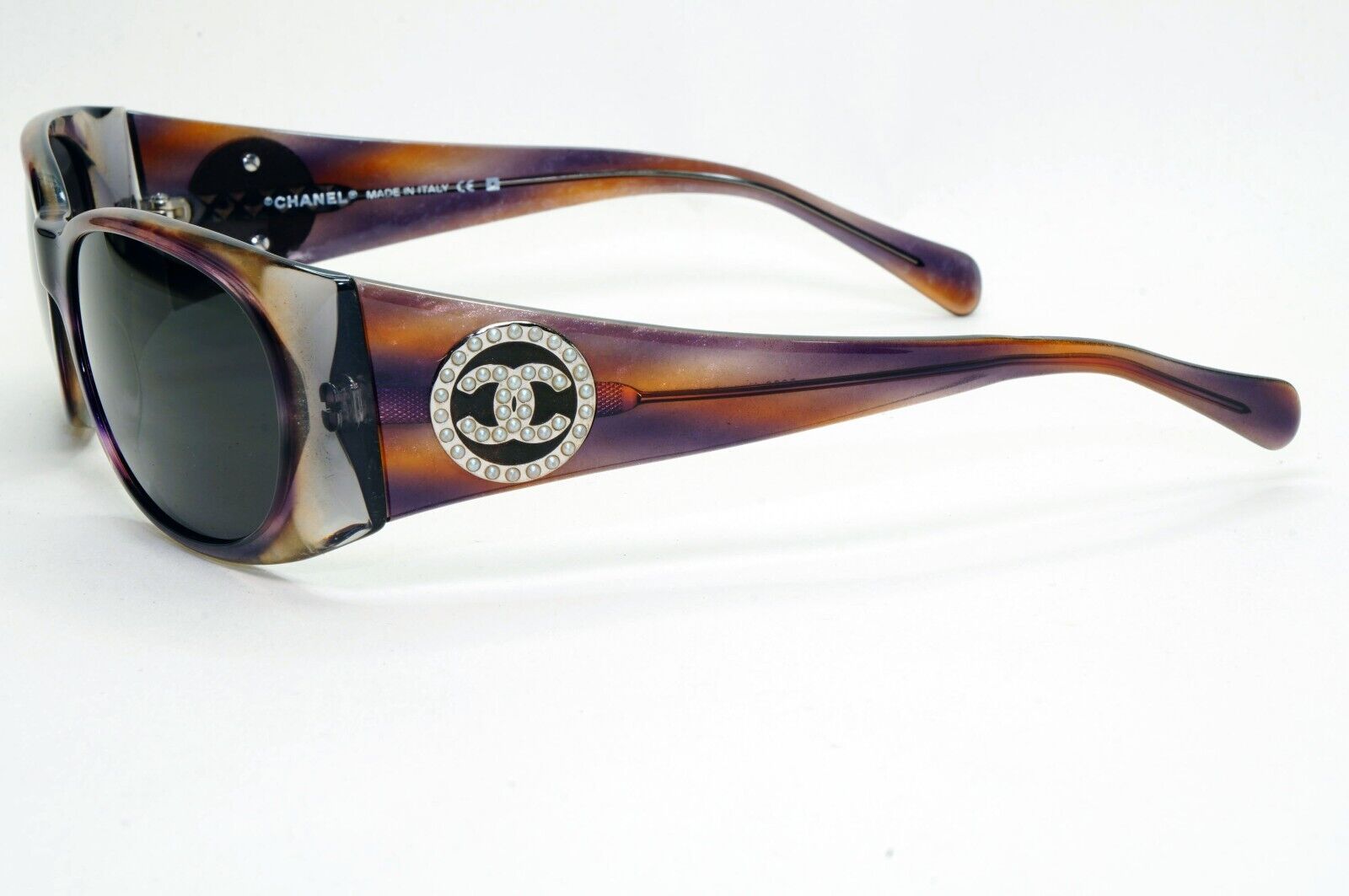 Chanel Sunglasses 2007 Vintage Pearl Brown Black 5082-H c.823/13 301024