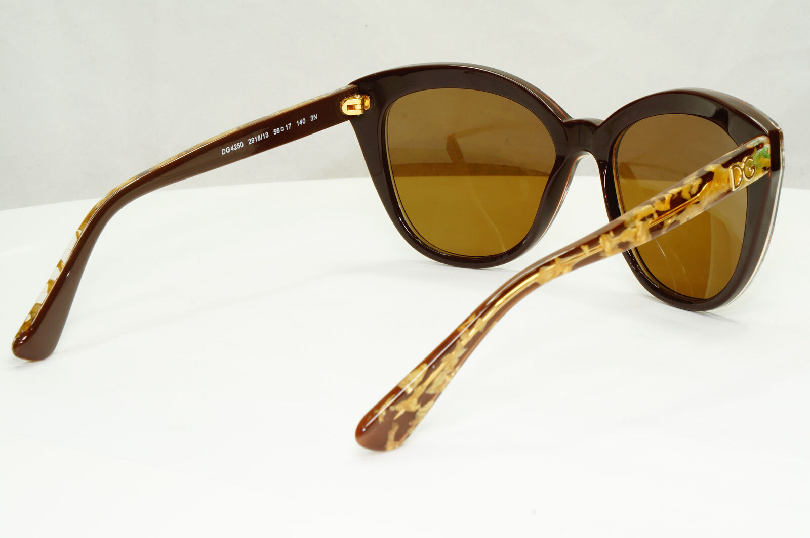 Dolce & Gabbana 2015 Sunglasses Gold Leaf Brown Square DG 4250 2918/13 151222