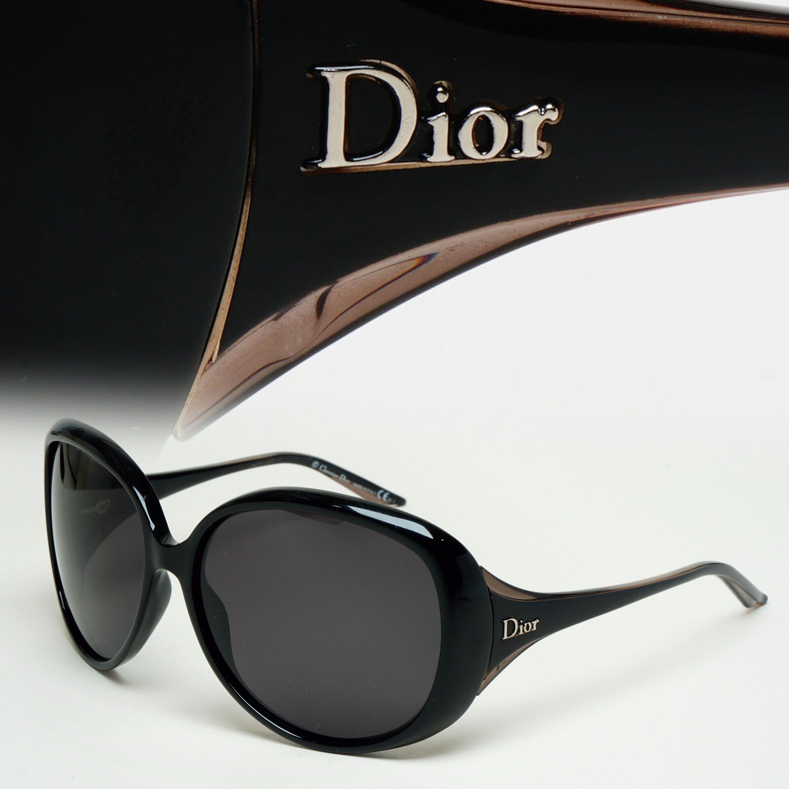 Dior Sunglasses Cocotte Black Square Large Glossy I5WJJ 63mm 130225