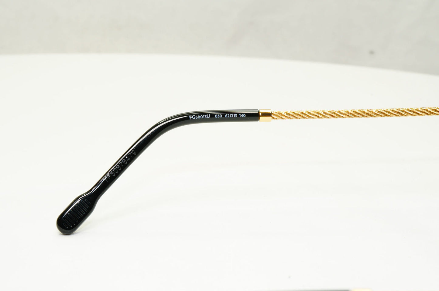 Fred Sunglasses FG50013U Gold Black Cable Twist Square Pilot 030 Force 10