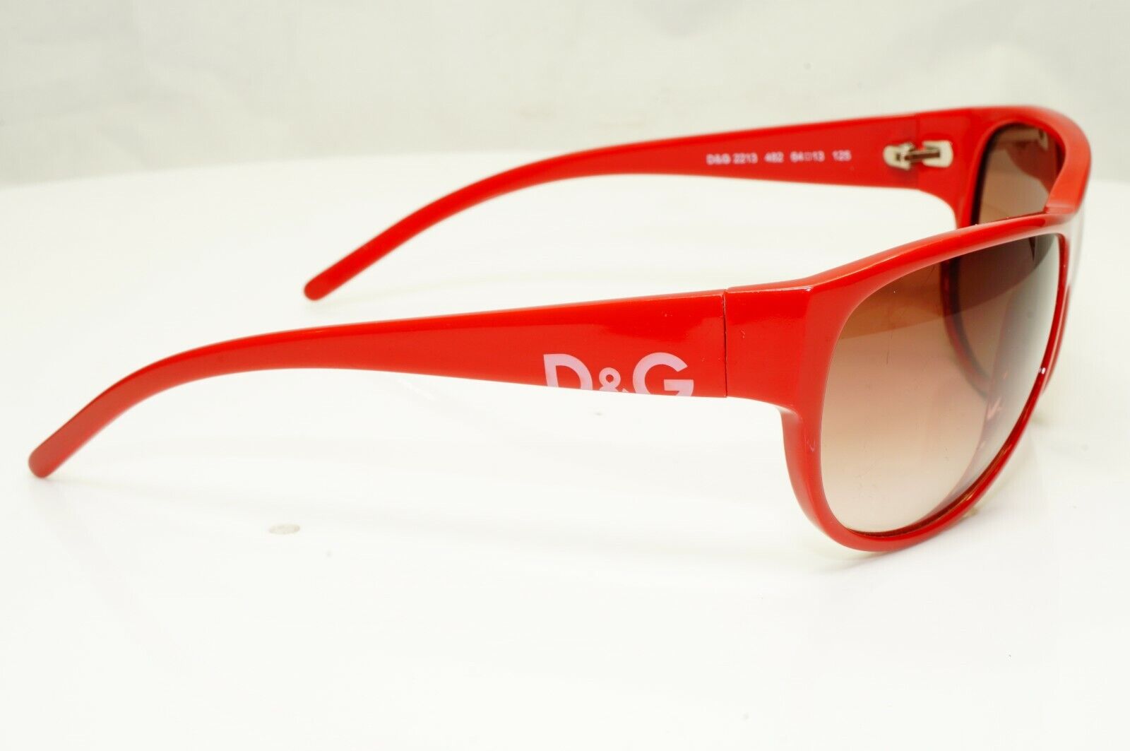 Authentic DOLCE & GABBANA Mens Womens Vintage Sunglasses Red D&G 2213 482 27467