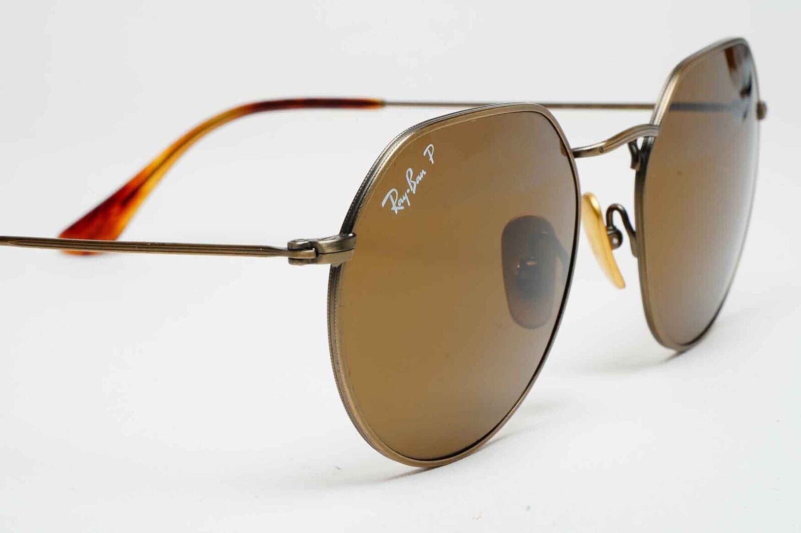 Ray-Ban Sunglasses Jack Titanium Polarised Bronze Brown RB 8165 9207/57 53mm