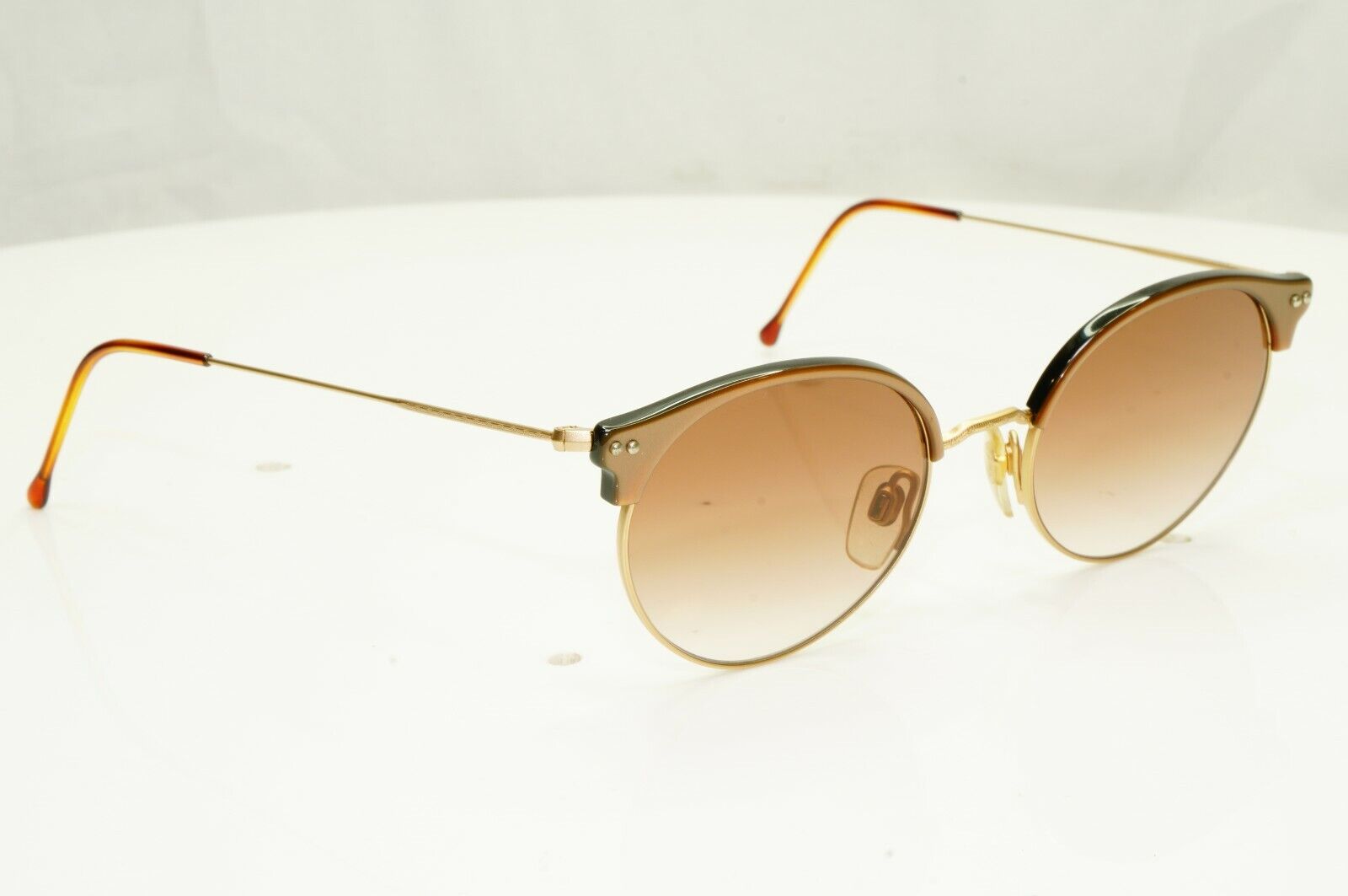 Authentic Giorgio Armani 1997 Vintage Sunglasses Gold Brown Mens Womens 377S 206