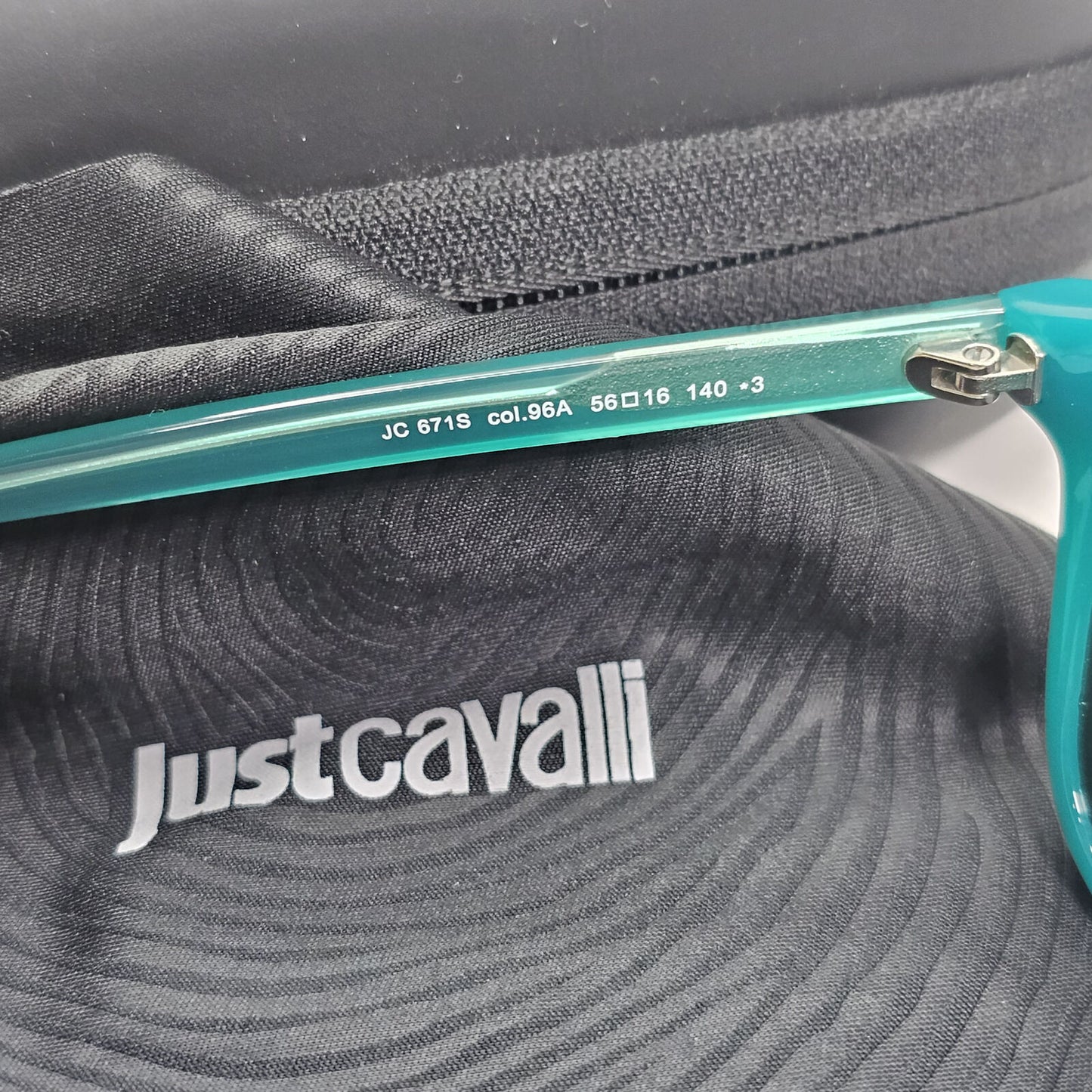 Just Cavalli Sunglasses Turquoise Blue Green Square JC 671S COL 96A 210124