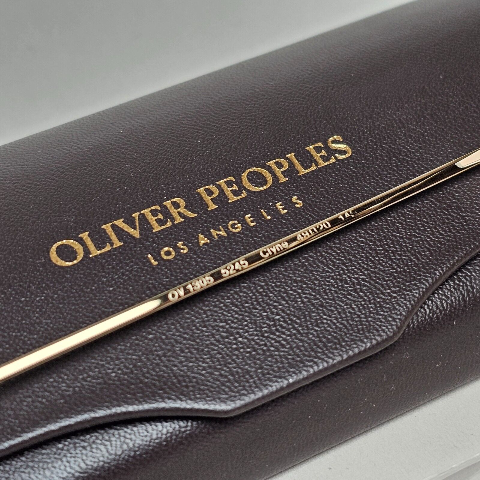 Oliver Peoples Sunglasses Clyne Gold Amber Yellow Dusk Beach OV 1305 5245 49mm