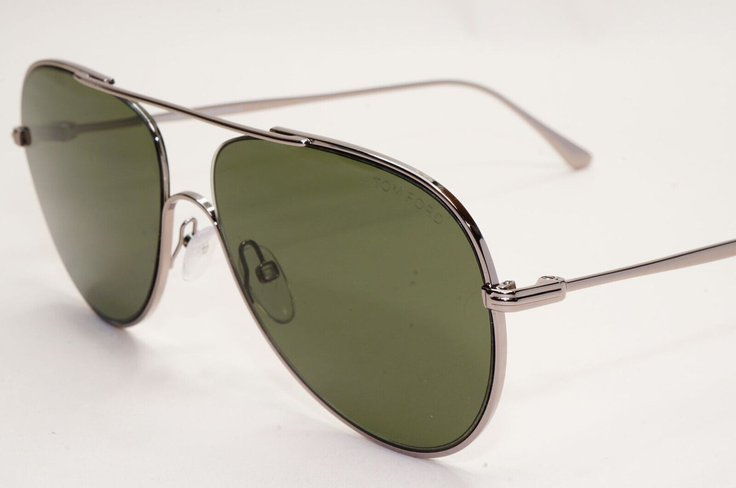 Tom Ford Sunglasses Anthony Gunmetal Dark Green Metal Pilot FT0695 TF 695 14N