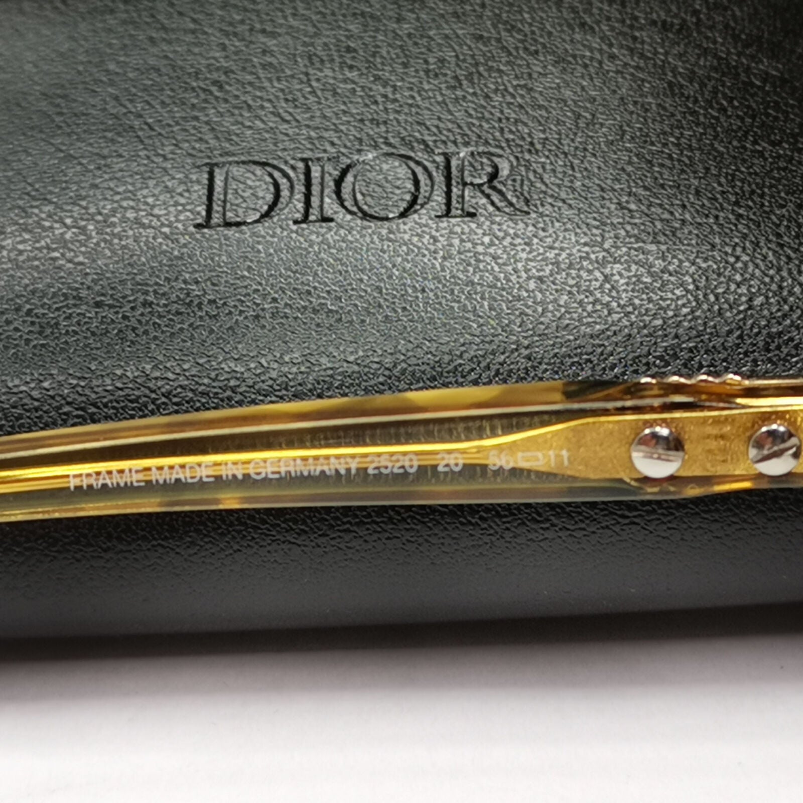 Dior 1990s Vintage Sunglasses Germany Gold Honey Transparent 2520 20 071222